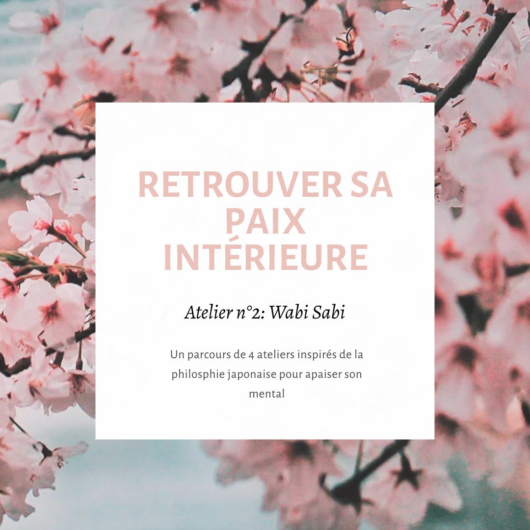 Tu sens que la qu&ecirc;te de perfection t'&eacute;puise au quotidien ?
Tu te mets trop la pression et tu souhaites apaiser ton mental ? 
Tu souhaites d&eacute;couvrir la philosophie du Wabi Sabi ?

Et si tu t'offrais cette parenth&egrave;se avec Waf