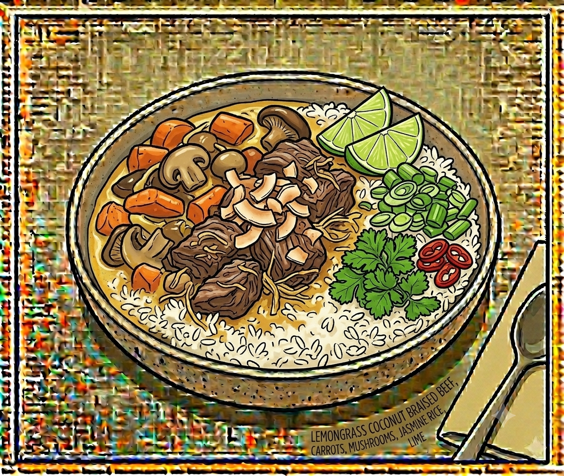 Lemongrass Coconut Braised Beef