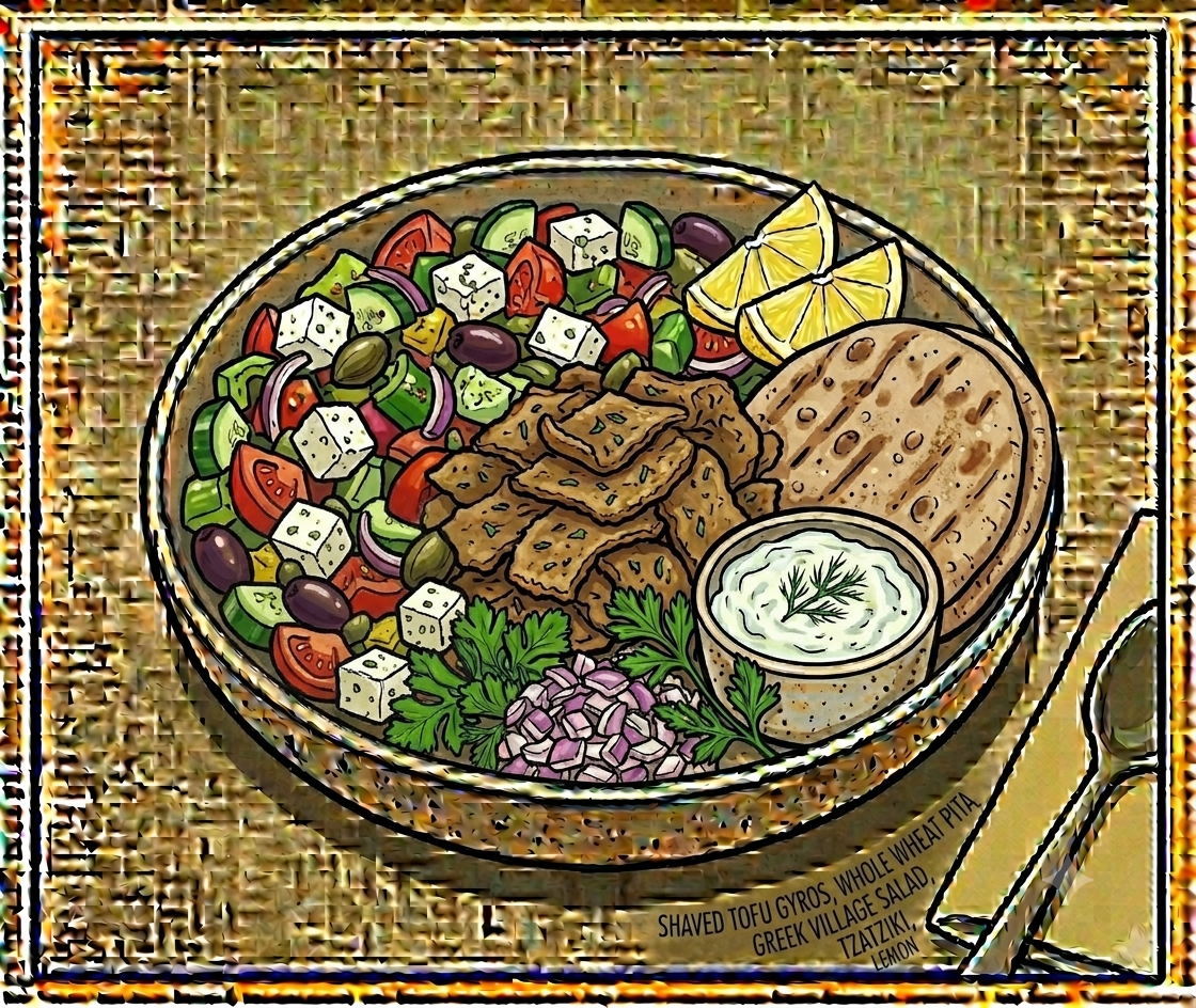 Shaved Tofu Gyros