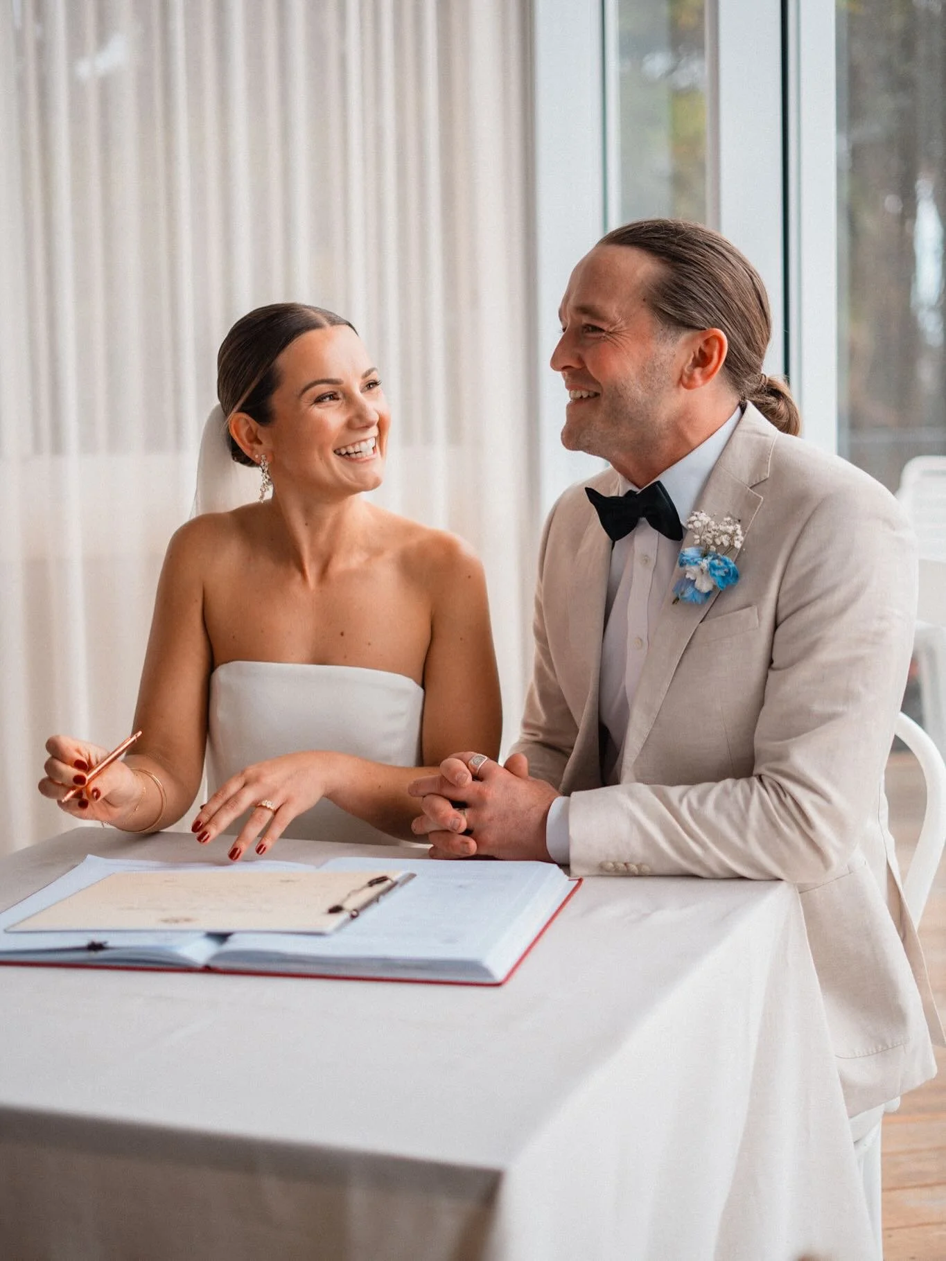 High school friends feat. sun-bleached hair and braces. Year 9 Valentines. A schoolyard crush that never quite disappeared. A perfectly-timed music festival reunion years down the track, where that old spark turned into something much more. A marriag