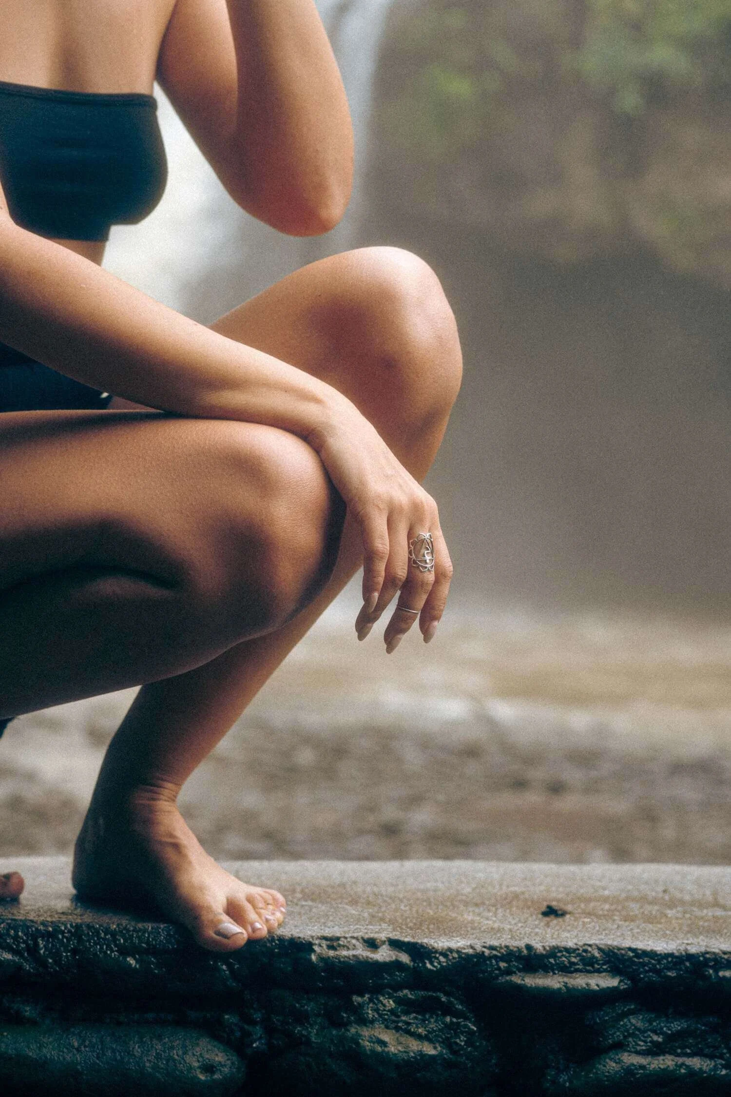 bare feet on the ground