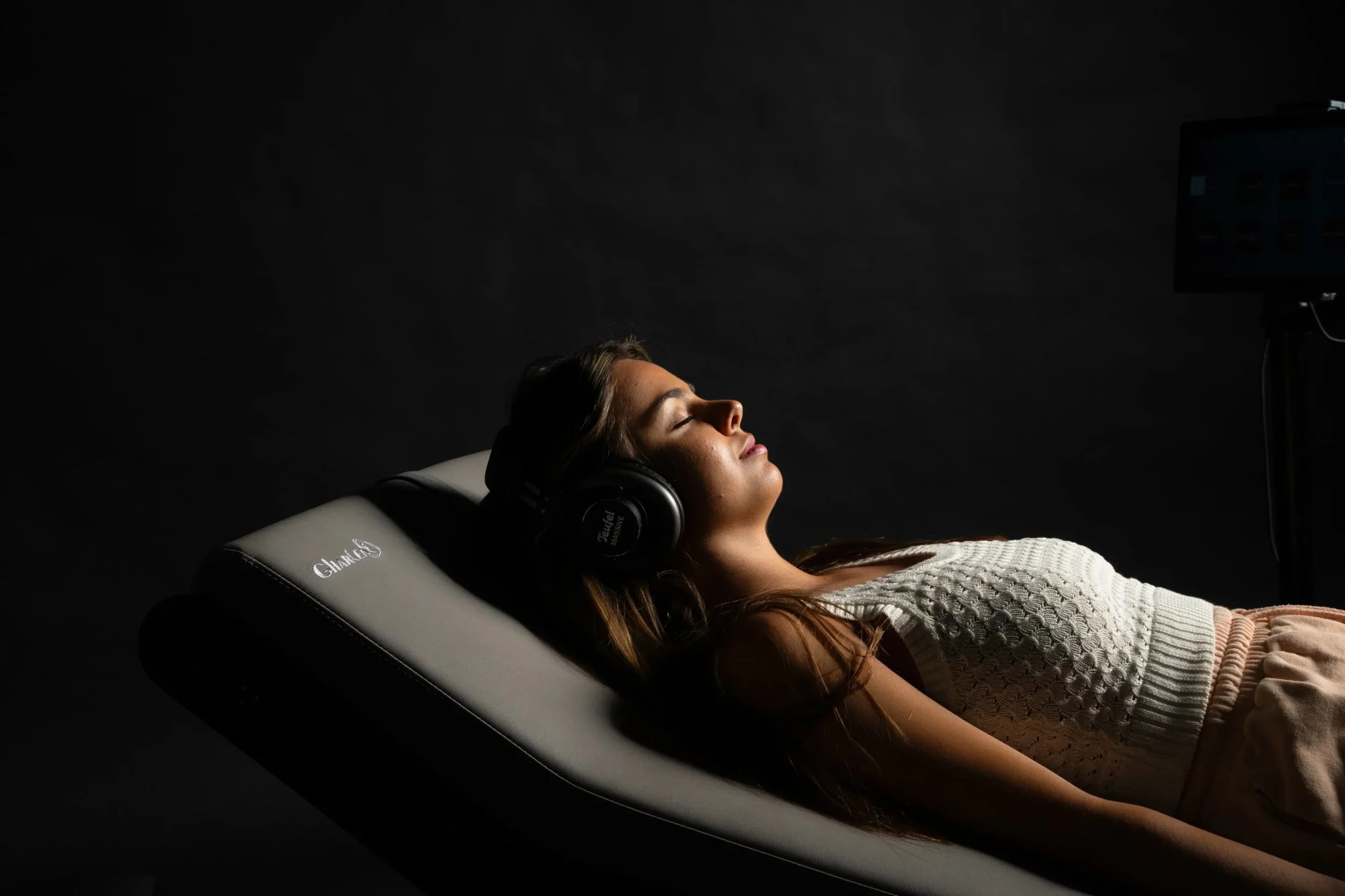 Sound lounge vibration bed headphones meditation