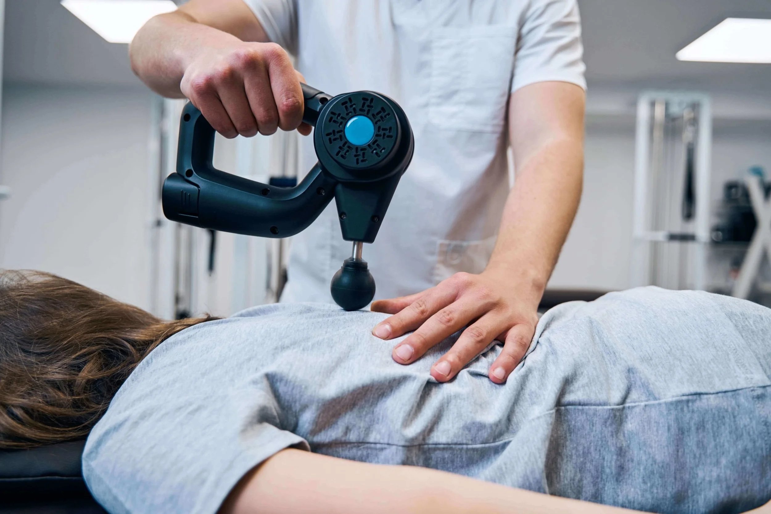 Stretching theragun percussion therapy muscle tightness adhesion