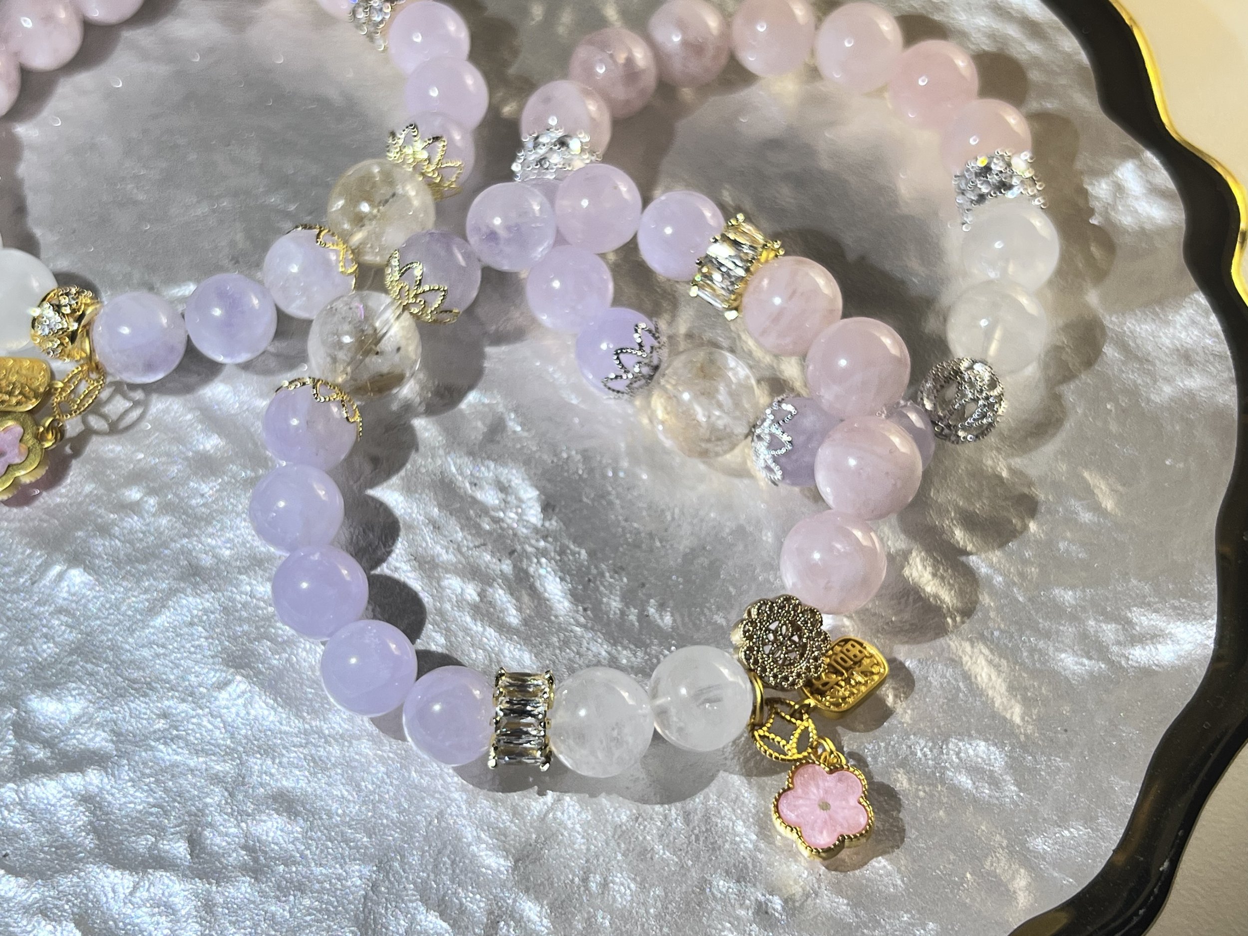 Burning Lavender (more purple with flower pendant)