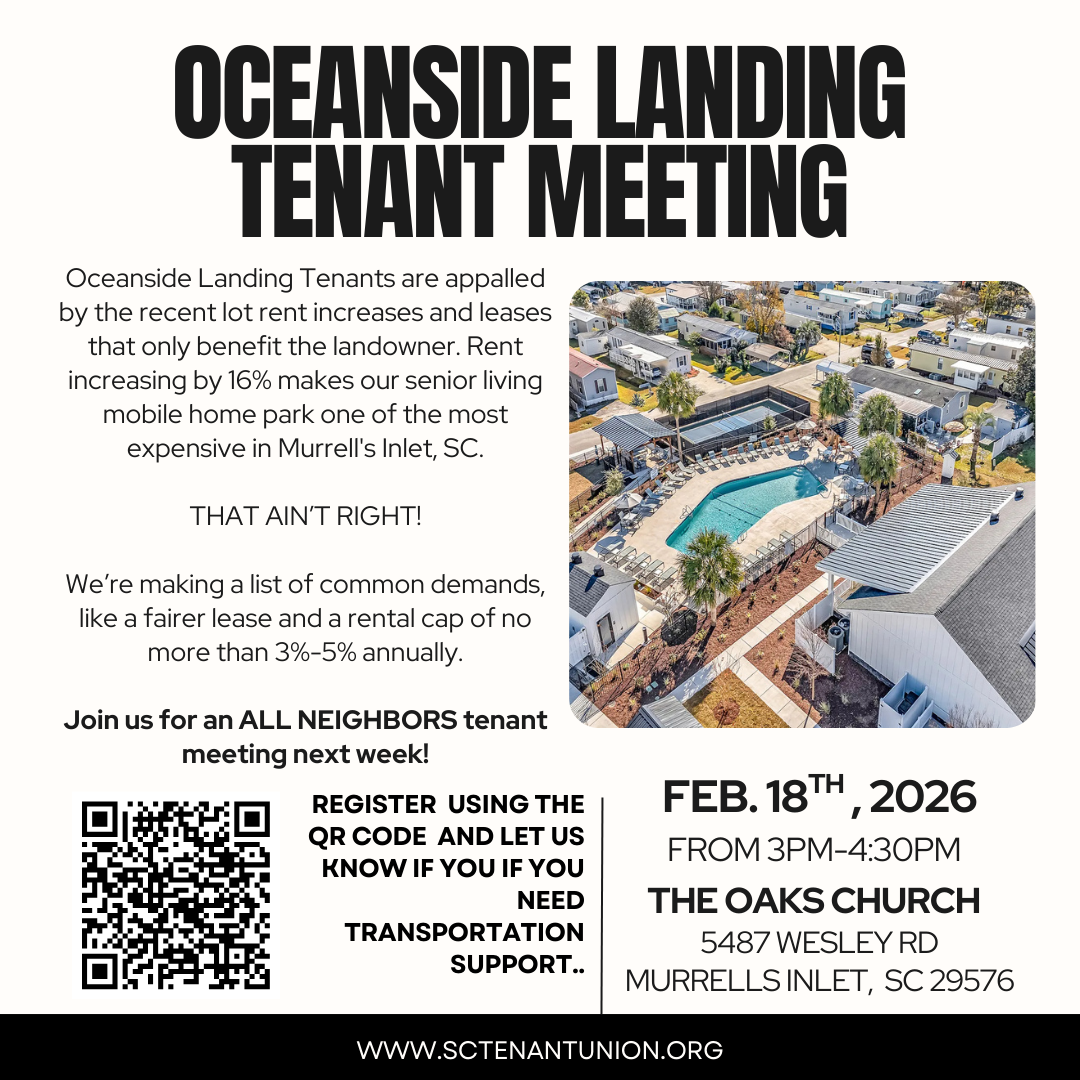 Oceanside Landing Tenant Union Meeting