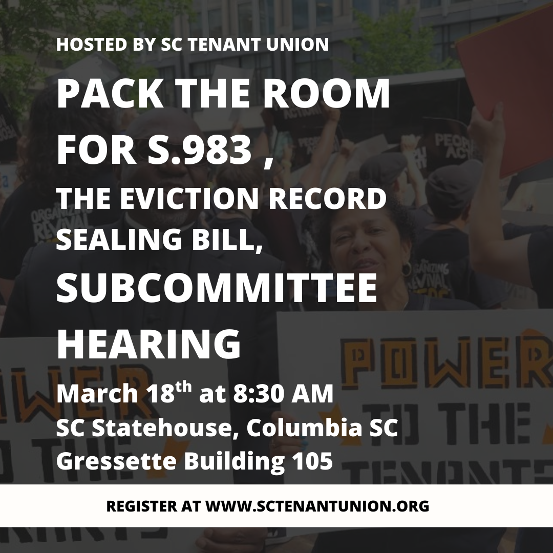 Eviction Record Sealing Senate Subcommittee Hearing