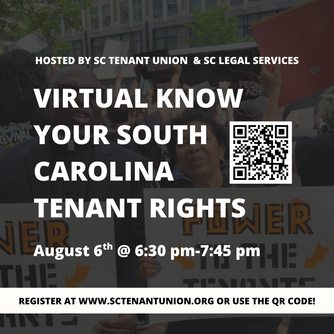 Know Your Tenant Rights Workshop — SC TENANT UNION