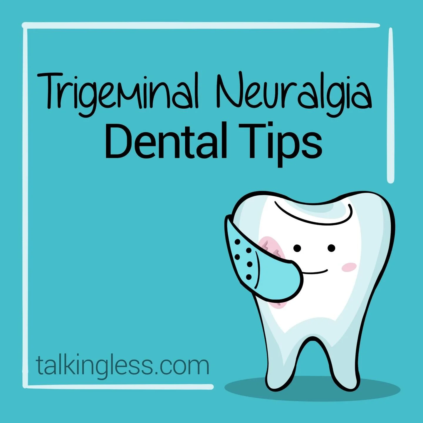 NEW BLOG POST: Brushing your teeth when you have Trigeminal Neuralgia, teeth, and mouth pain can be a stressful and painful event. Here are some tips I learned from my dentist to help keep my teeth and mouth healthy. Link in bio. #takecareofyourteeth