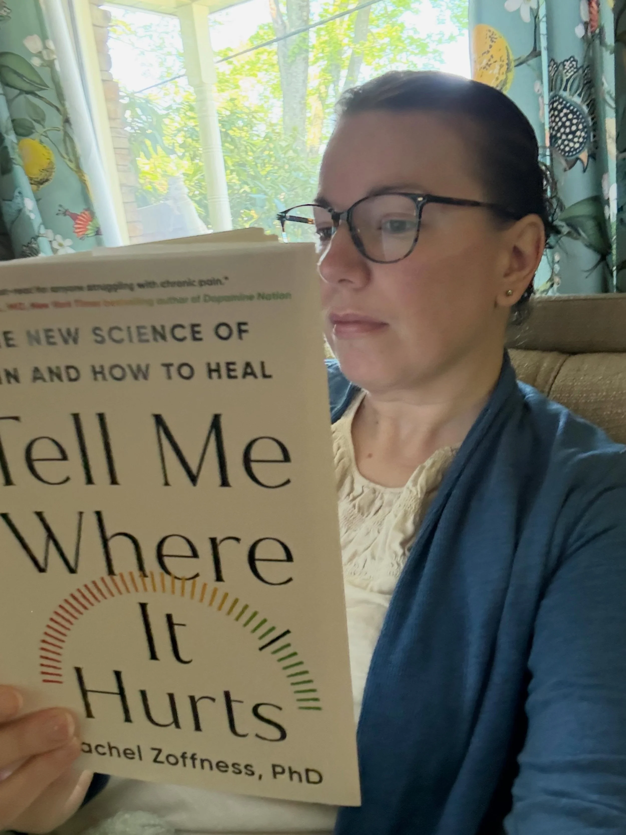 Where does it hurt? The right side of my face, all the time. I&rsquo;ve been working with a pain psychologist to help gain control over my pain and added in &ldquo;Tell Me Where It Hurts&rdquo; for additional learning. 🤞 #trigeminalneuralgia #pain #