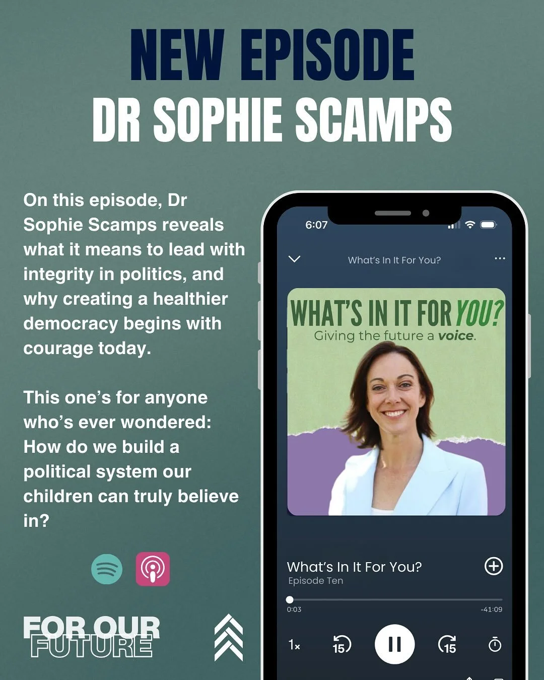 ✨ What does it mean to lead with integrity when trust in politics is at an all-time low?

For @drsophie4mackellar &mdash; doctor, mother, and independent MP &mdash; it begins with honesty, courage, and a deep sense of responsibility to future generat