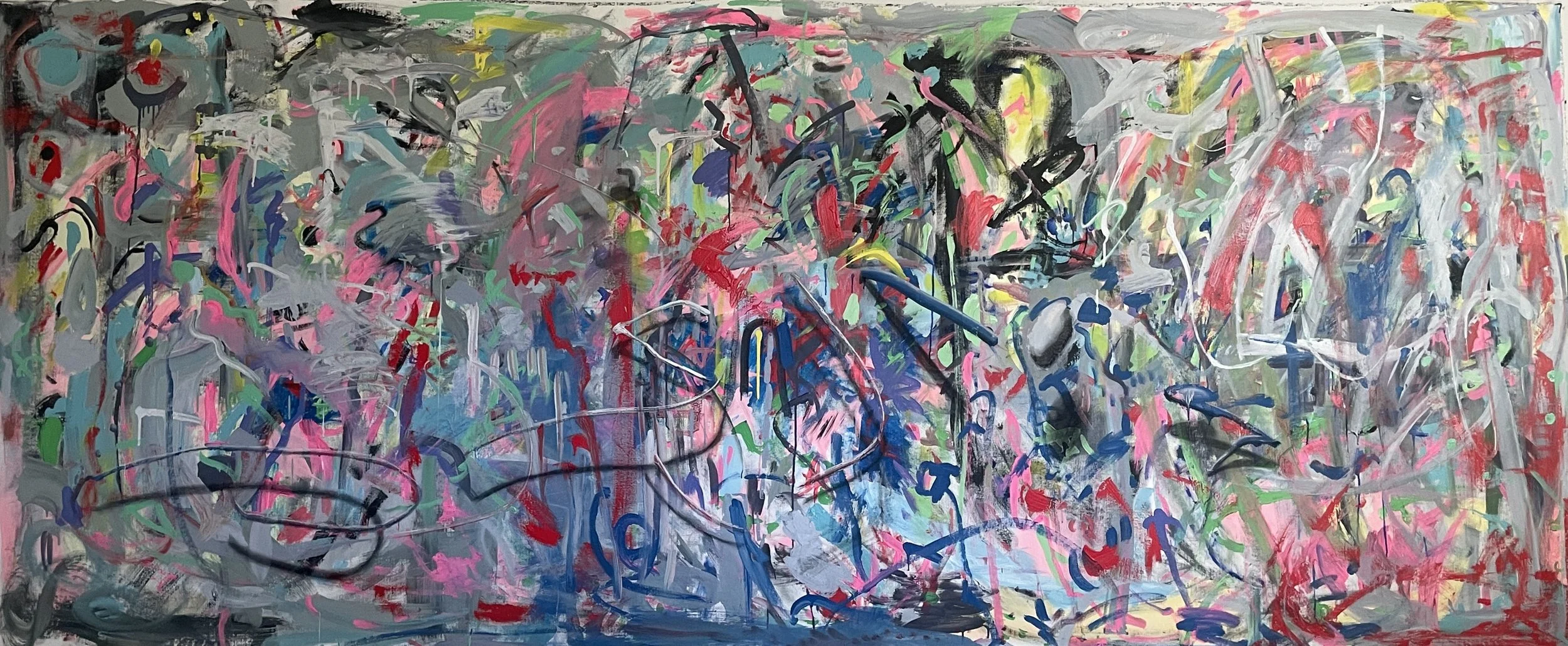 4'3x12'9.5"
Acrylic and charcoal on canvas 