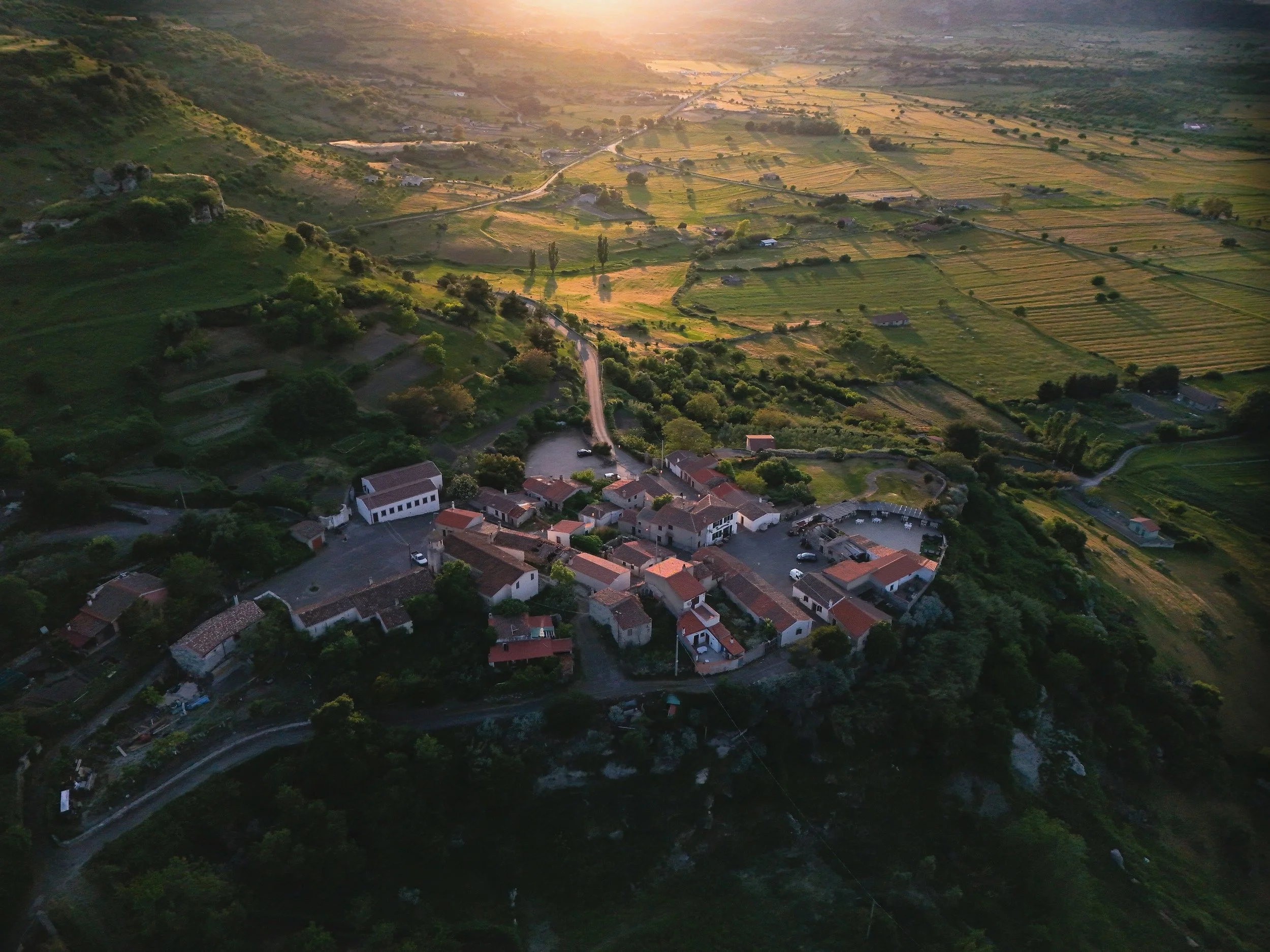 veduta aerea di Rebeccu