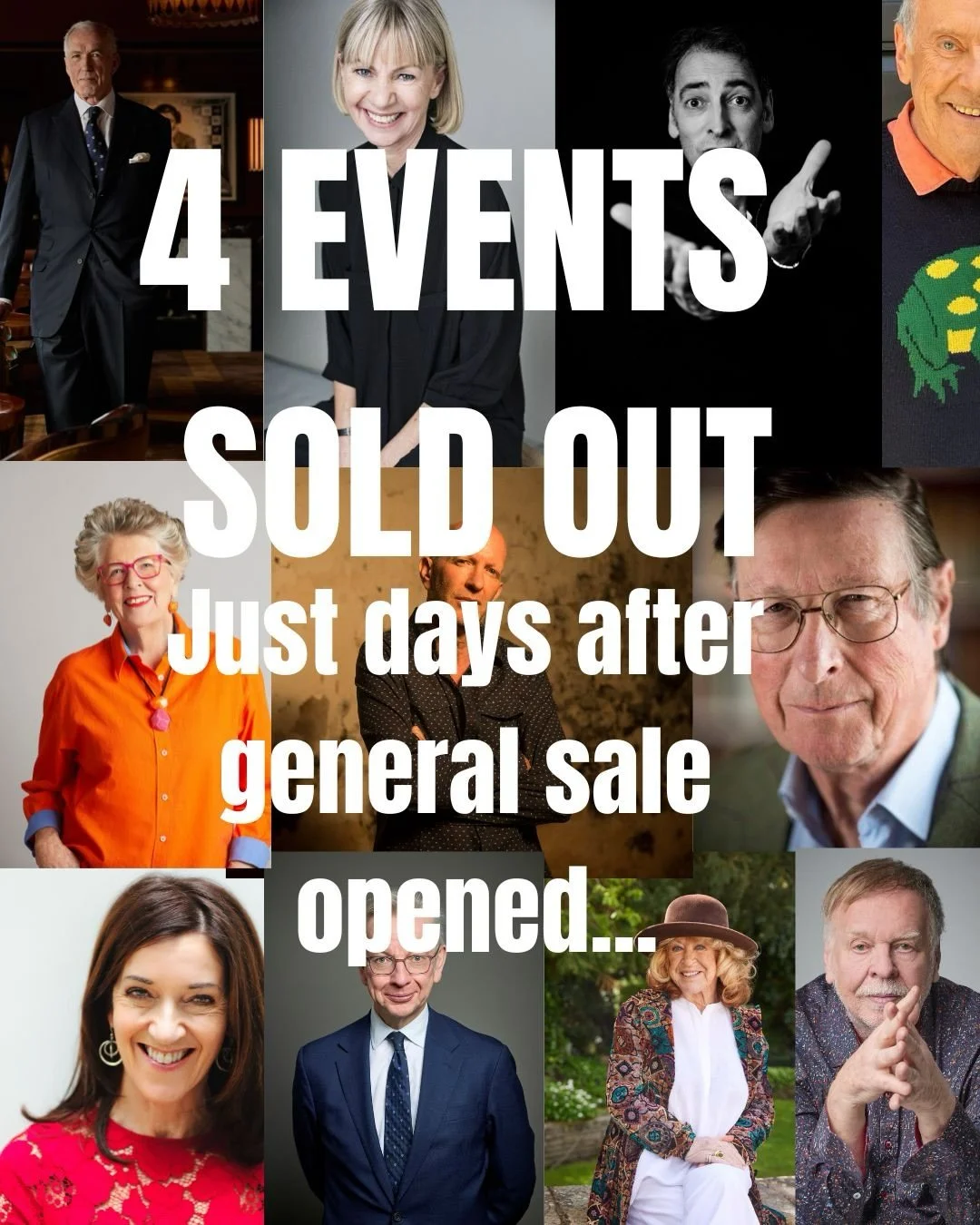 Swipe to see which ones&hellip;

There&rsquo;s still an exceptional lineup to discover. With tickets selling fast.

Link in bio.
