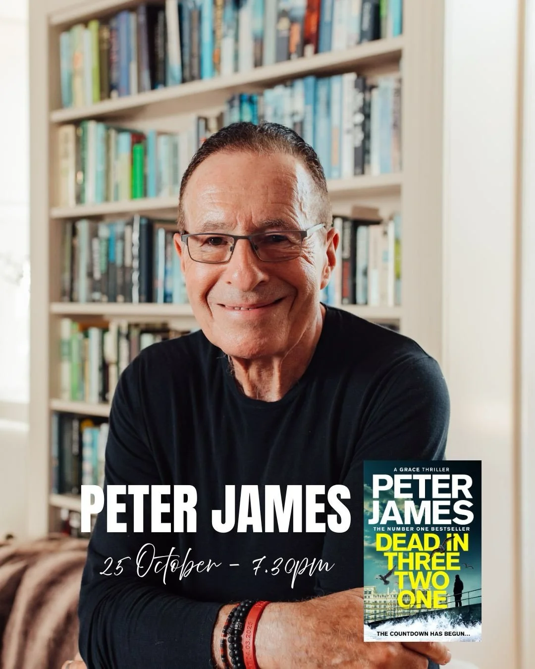 Four authors. Four very different reasons to book.

Bestselling crime novelist - Peter James
Retail and culture commentator- Mary Portas 
Physicist and science broadcaster- Jim Al-Khalili
Acclaimed novelist- Sebastian Faulks 

And they&rsquo;re just 