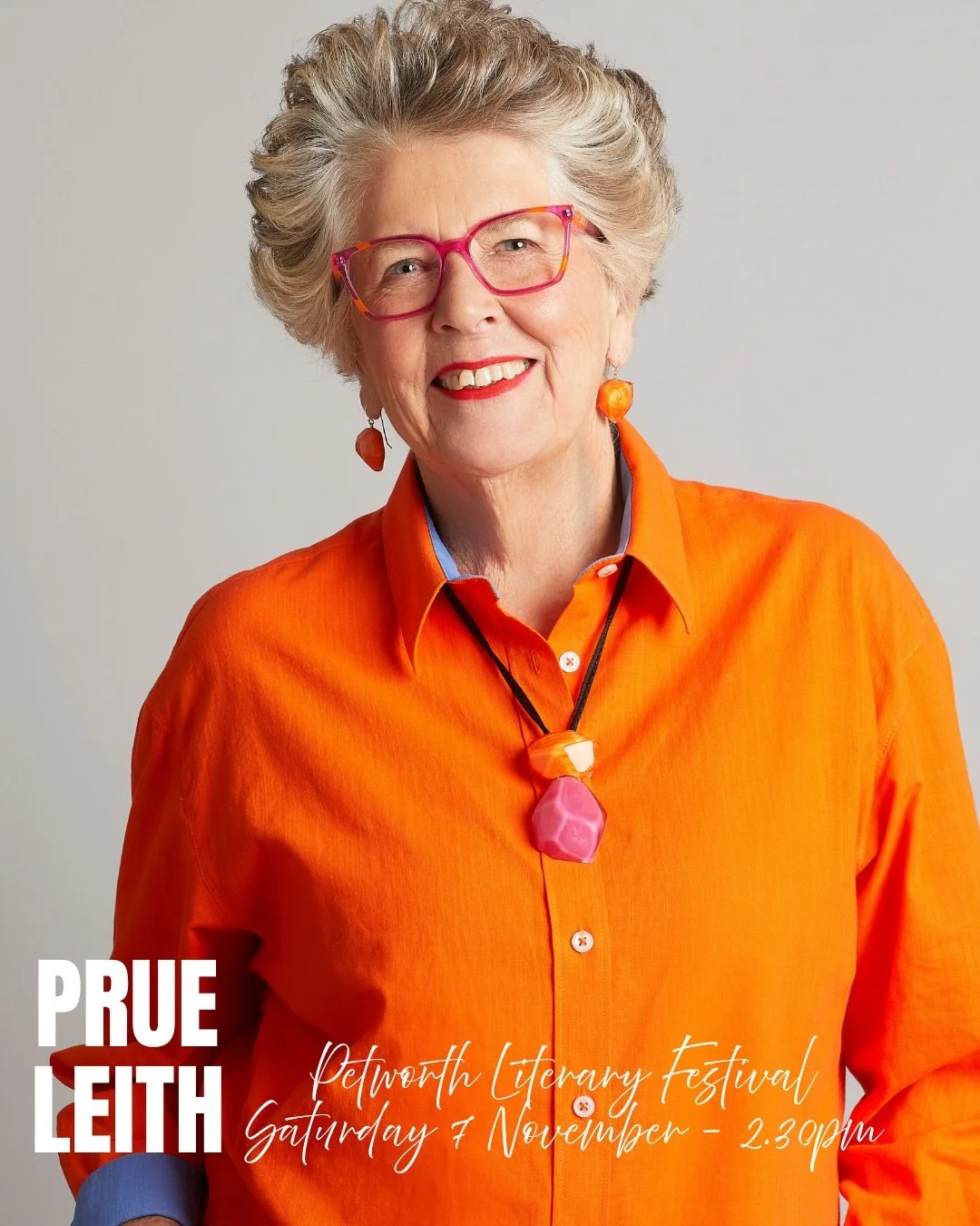 Prue Leith is back!

7 November- 2.30pm - Midhurst Rother College 

Prue will be discussing her book - Being Old and Learning to Love it with our very own Stewart Collins.

Link in bio for tickets