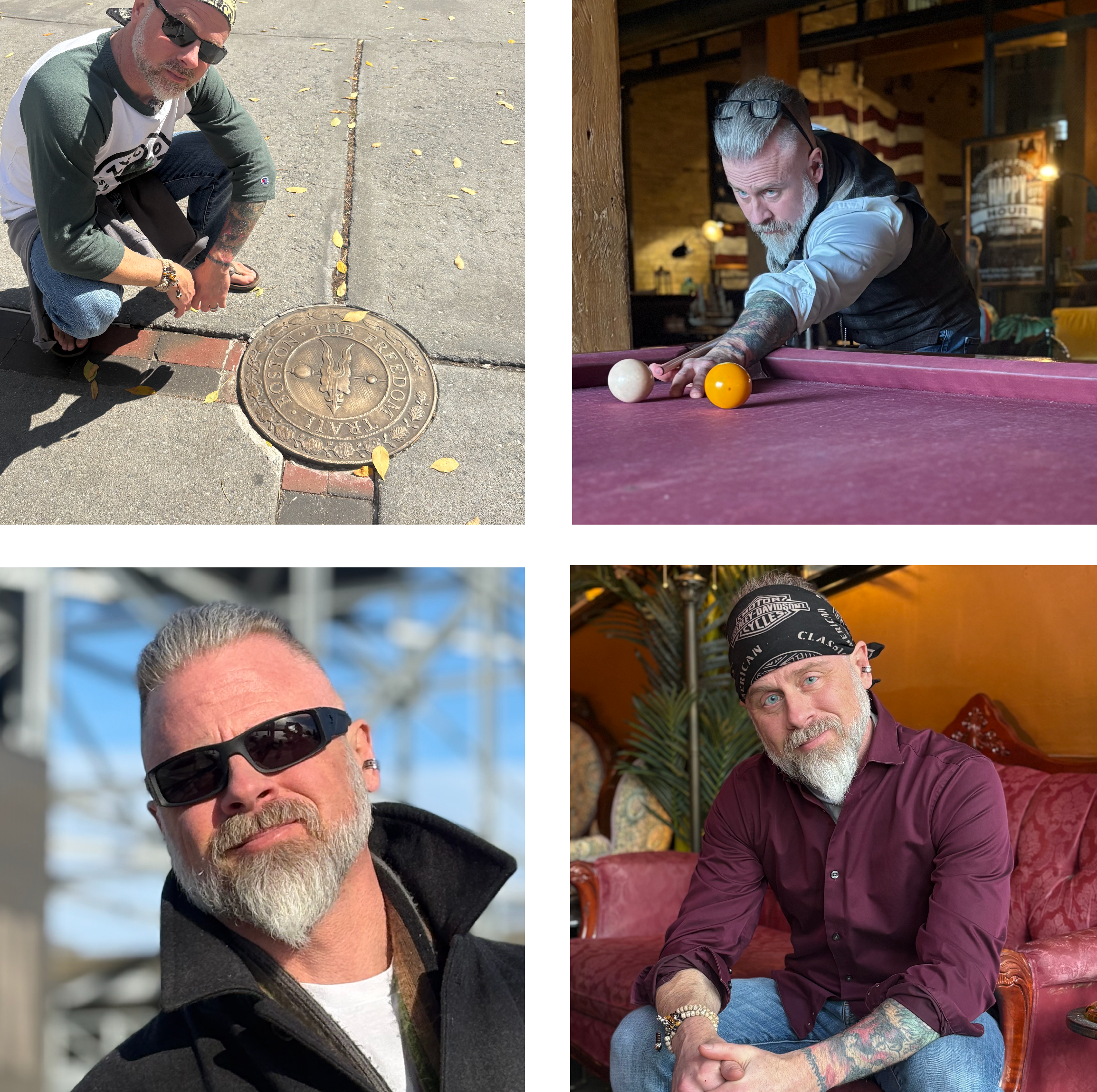 Darrin Smith, PhD, LAT - on Freedom Trail in Boston, shooting pool