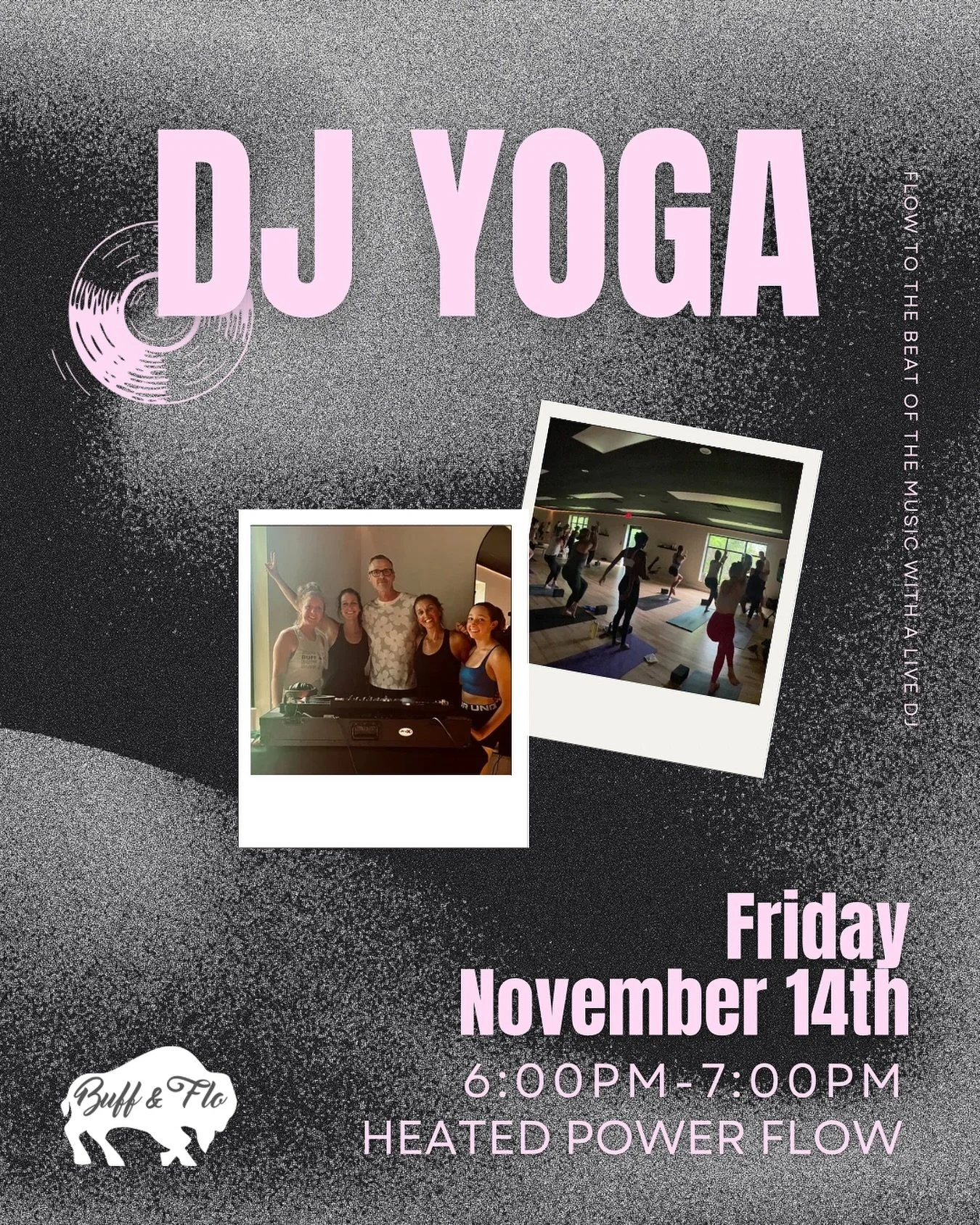 DJ Yoga is back again!! Need to remix your Friday night plans?! We got you. Friday, November 14th the lights are getting low and the vibes are getting high. Join us for an hour of heated yoga flow w/ @katieratchukyoga and live beats by our very own D