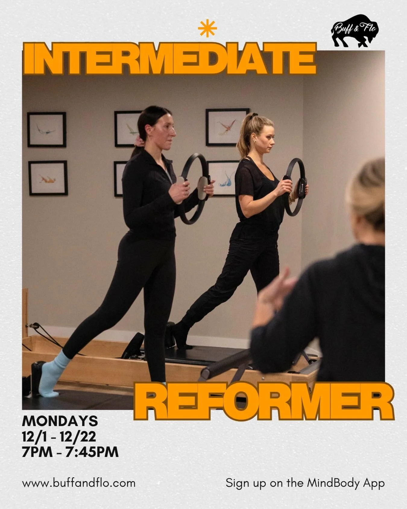 Last Reformer series of the year! Join @kennedy_strz for Intermediate Reformer on Mondays December 1st - December 22nd from 7PM - 7:45PM. Whether you just graduated from the Beginner Reformer Series or you&rsquo;re looking to elevate your current pra