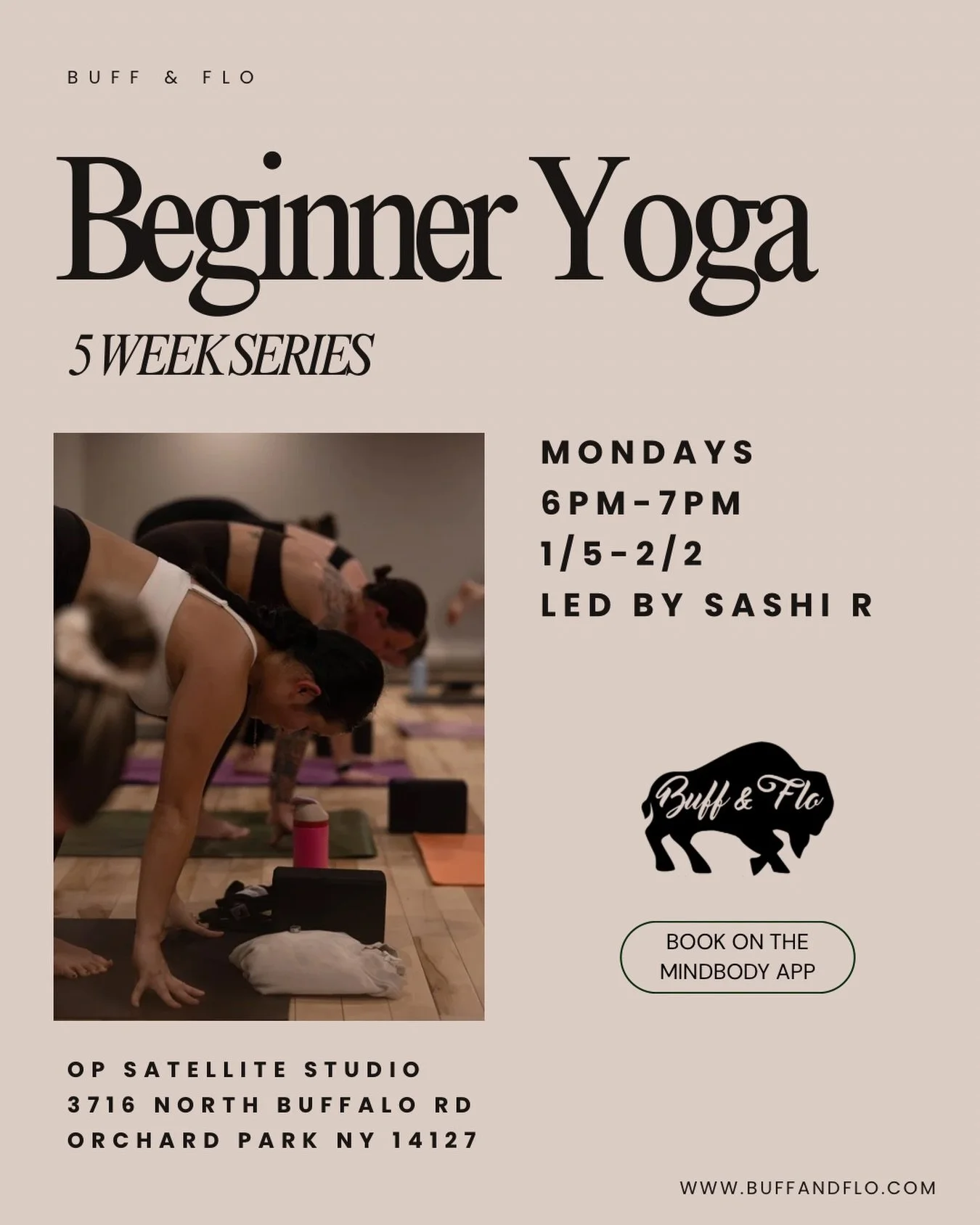 Our beginner yoga series is back again for a winter session! New to yoga &amp; not sure where to start? This is the perfect class for you! Join us for our next  Beginner Yoga Series led by Sashi @sashiracho in our brand new OP SATELLITE STUDIO! Focus