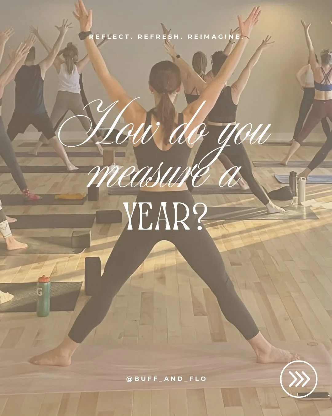 2025: What a year. What a community.
*3,715 of you tried Buff &amp; Flo for the first time.
*4,955 of you were clients.
*72,389 visits were made at the studio.
*3 master trainers came to share their knowledge with us.
*Over $15,000 was donated to phi