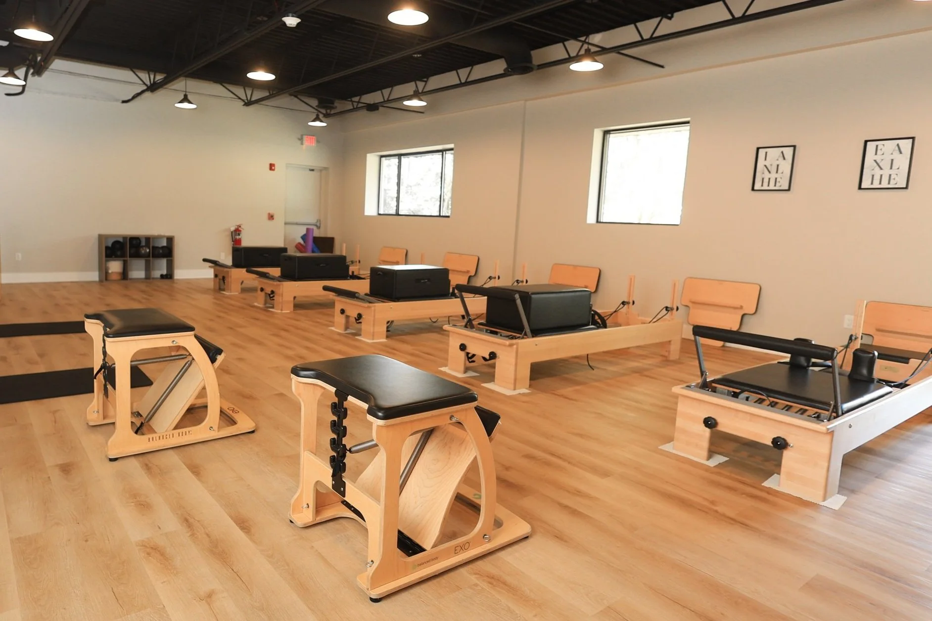 Pilates apparatus equipment at Buff & Flo