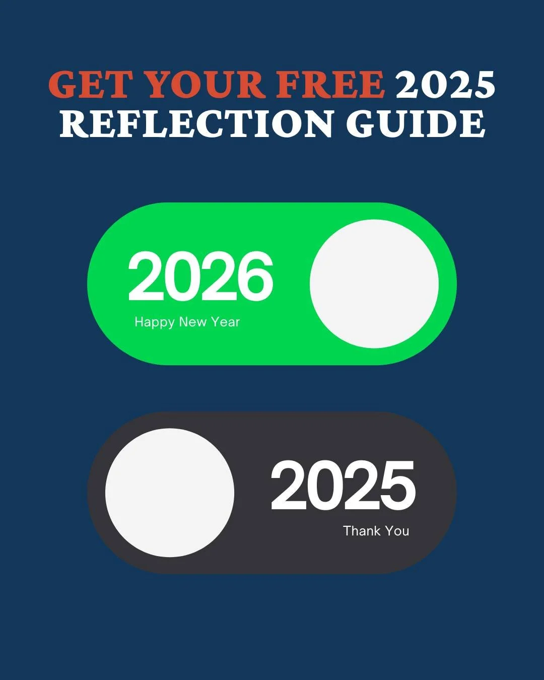 New Year&rsquo;s resolutions come and go &mdash; reflection creates real change.
If you haven&rsquo;t taken time to look back on your year yet, it&rsquo;s not too late. My free Year-End Reflection Guide helps you pause, assess, and reconnect with you