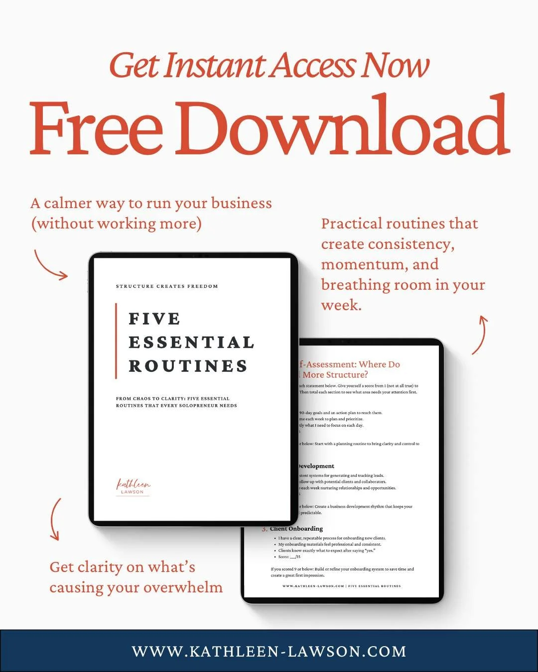 A new year doesn&rsquo;t require a complete overhaul.

 It requires better rhythms.

If you want your business to feel calmer, more focused, and more intentional, start with your routines.

I put together Five Essential Routines for Solopreneurs to h