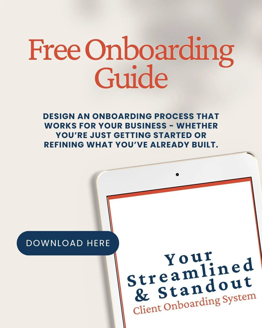 One of the biggest sources of stress for new business owners isn&rsquo;t getting clients - it&rsquo;s what happens after someone says yes.

Unclear onboarding leads to:
 &bull; more follow-up
 &bull; more questions
 &bull; more decisions in the momen