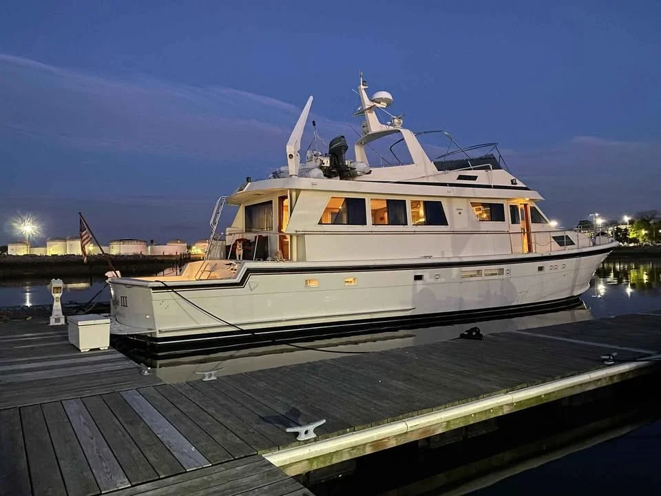 1989 Hatteras 74 cockpit motor yacht