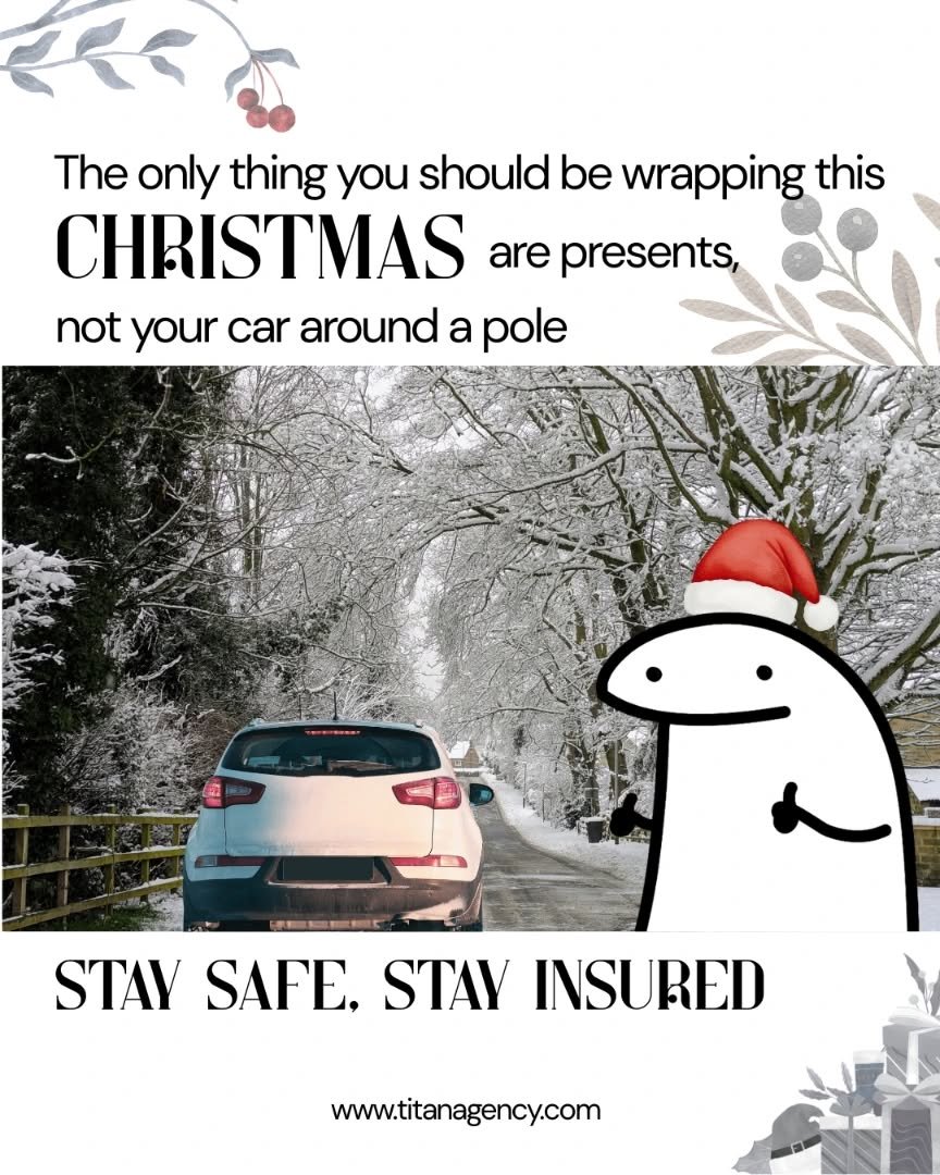 A reminder to stay safe and insured this holiday season and enjoy the moment with peace of mind 🎄❄️

Original music by @bskills973 
#titanagency #insurance #holidayseason #music #funny