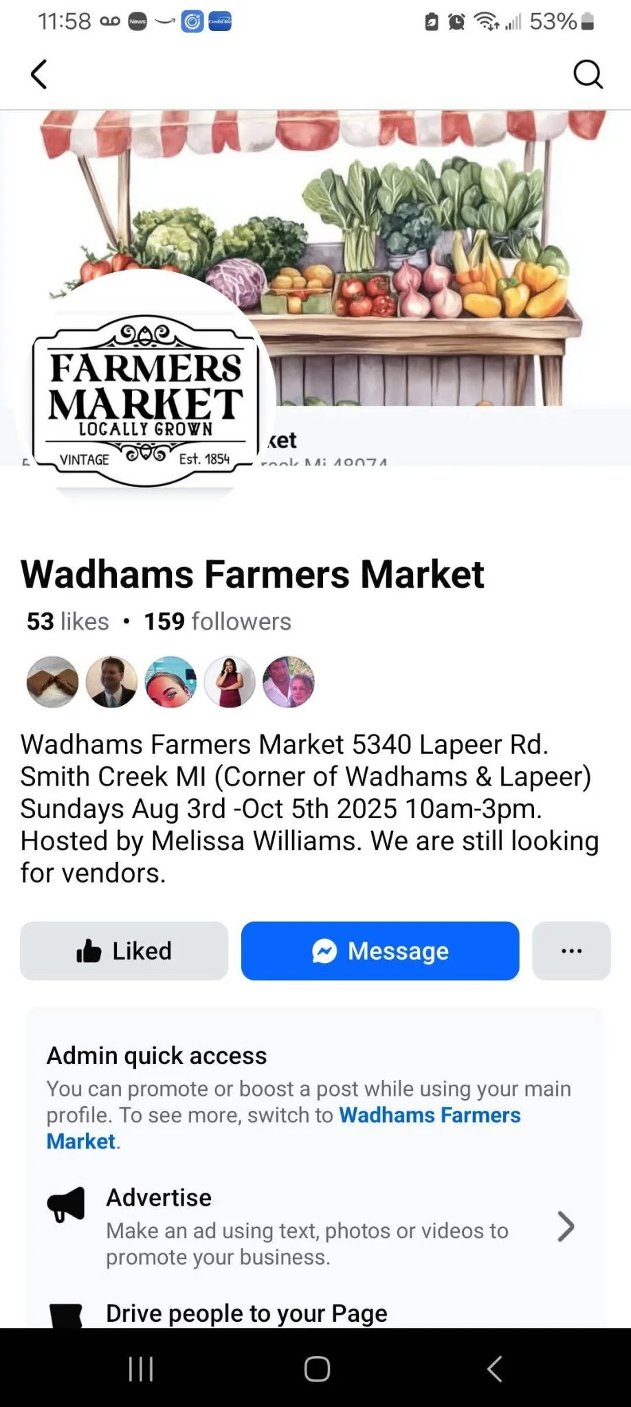 Wadham's Farmer's Market