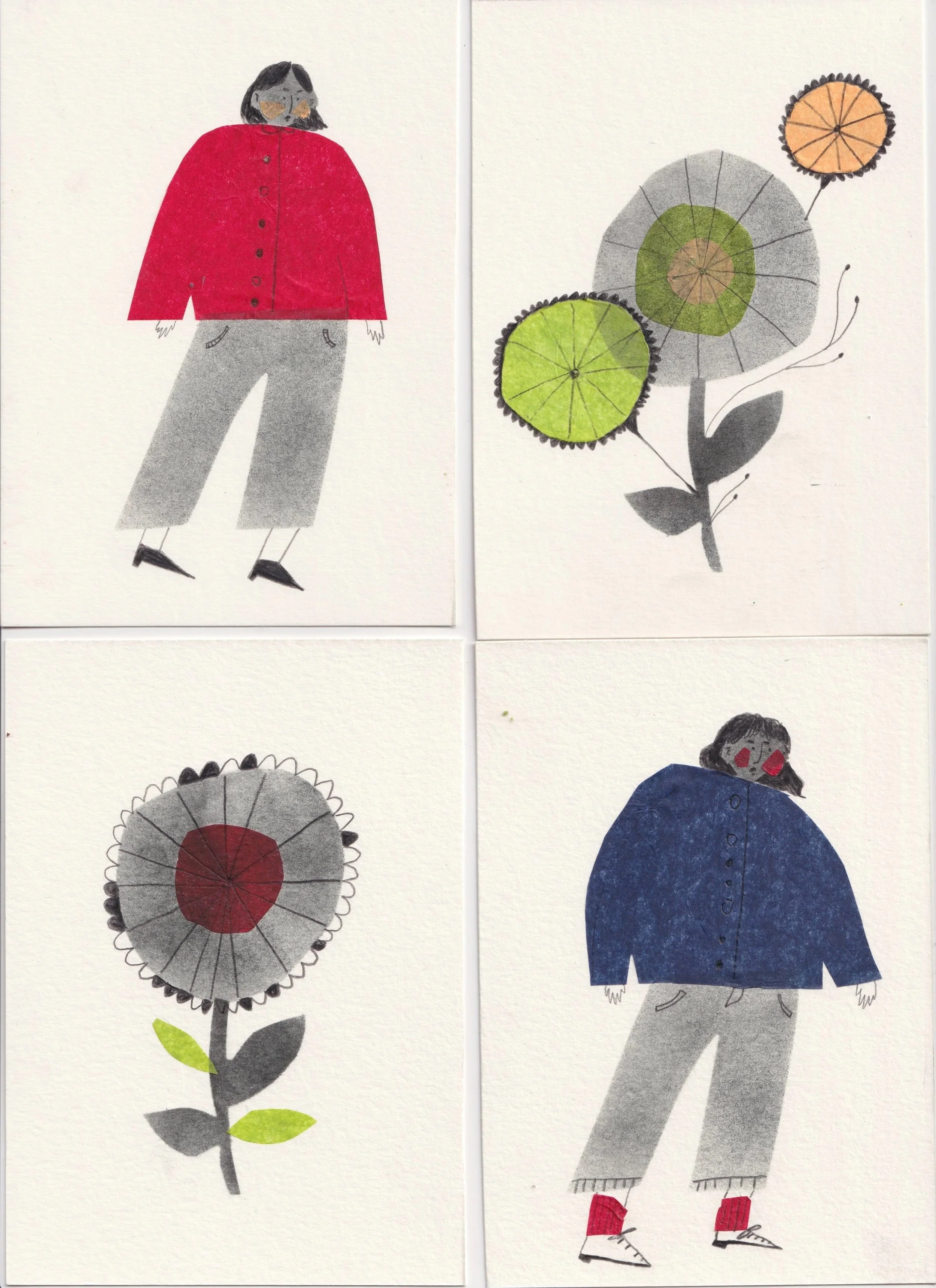 Chine Colle Pochoir Prints