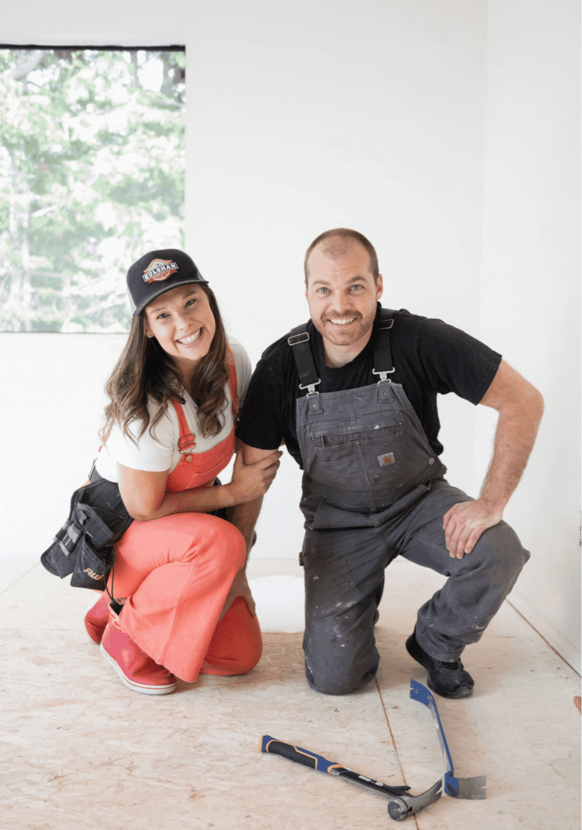 Ashleigh Abhold and her husband Kent working on a Bellingham duplex renovation.