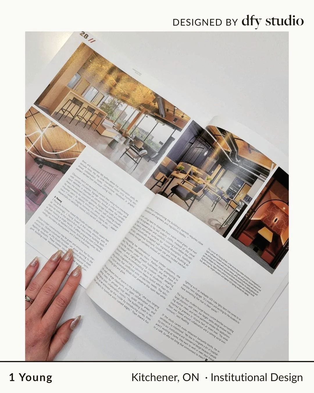 Honoured to see this project featured in Canadian Interiors magazine.
This space came to life through the collaboration of an incredible client @conestogacollege and project team, and we&rsquo;re grateful to everyone involved in bringing the vision t