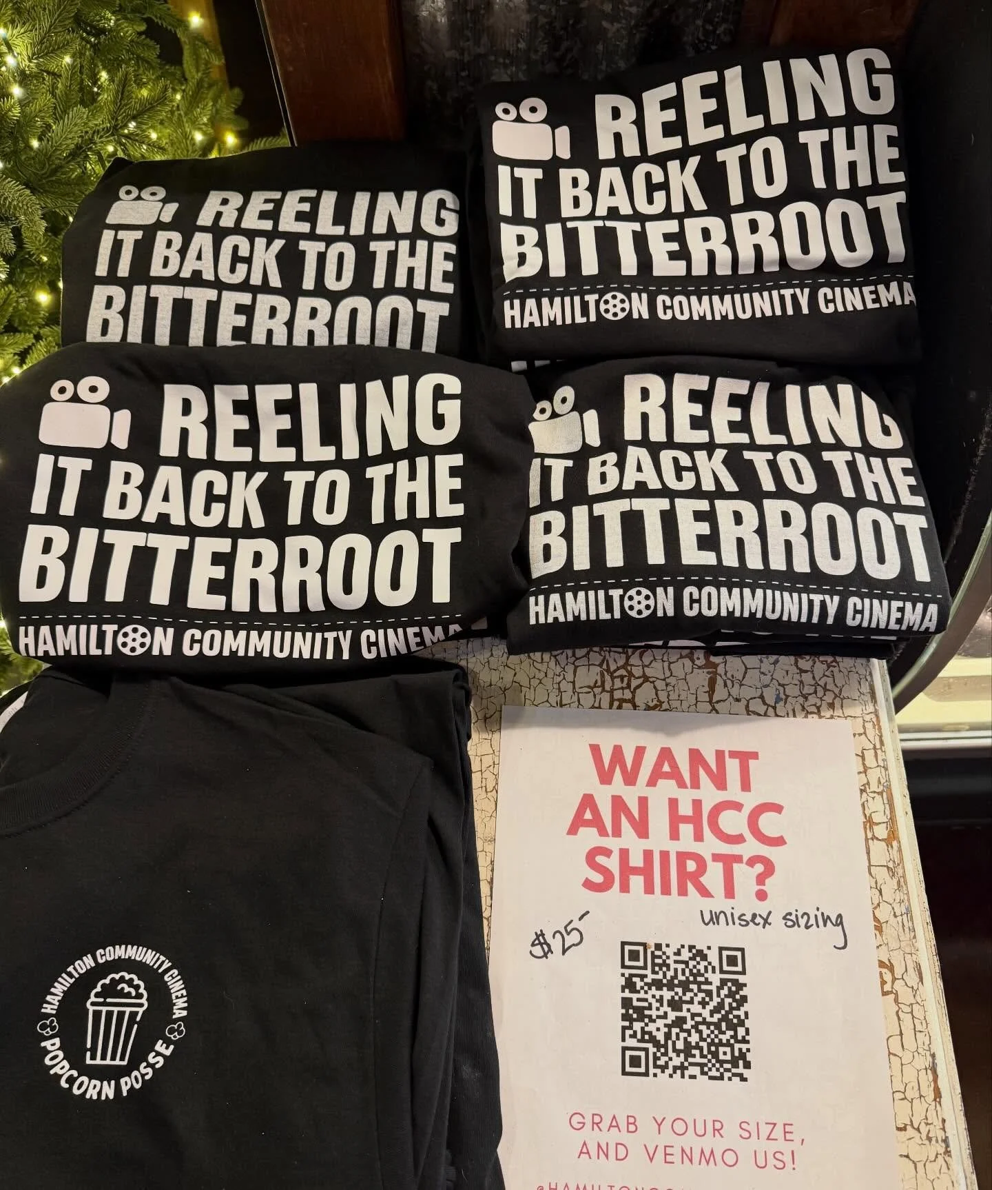 Feeling romantic? Nothing says I love you like the gift of supporting a non profit who&rsquo;s trying to bring back the movies to Hamilton. 

Our shirts are for sale online, and at @mineshaftpastyco ! If you grab a shirt, please send us a payment and