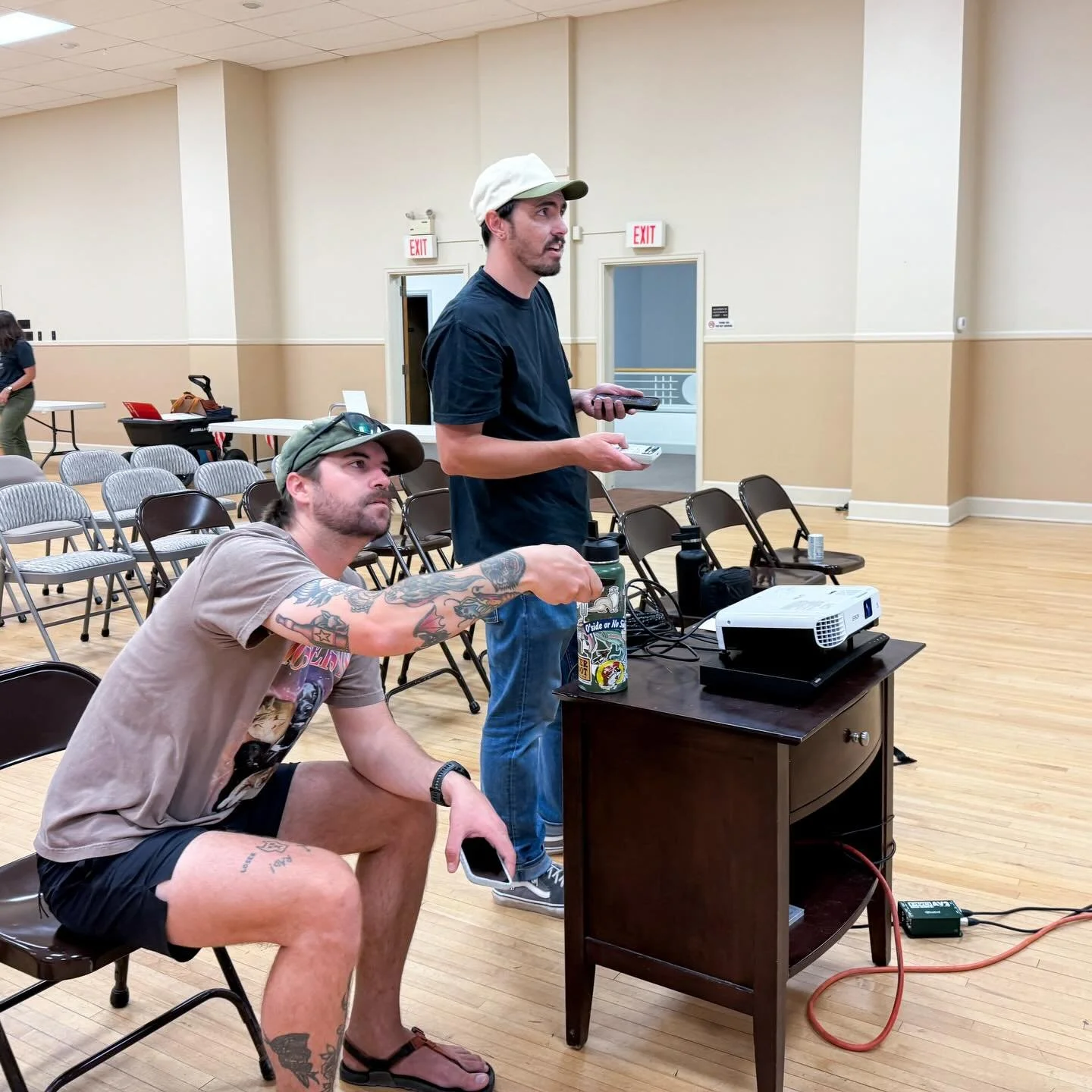 We have an incredible team of volunteers that show up to help us get every movie set up. Every single pop up we have dedicated people that load up the equipment, come help set up the projector, test the sound, and make sure everything is good for whe