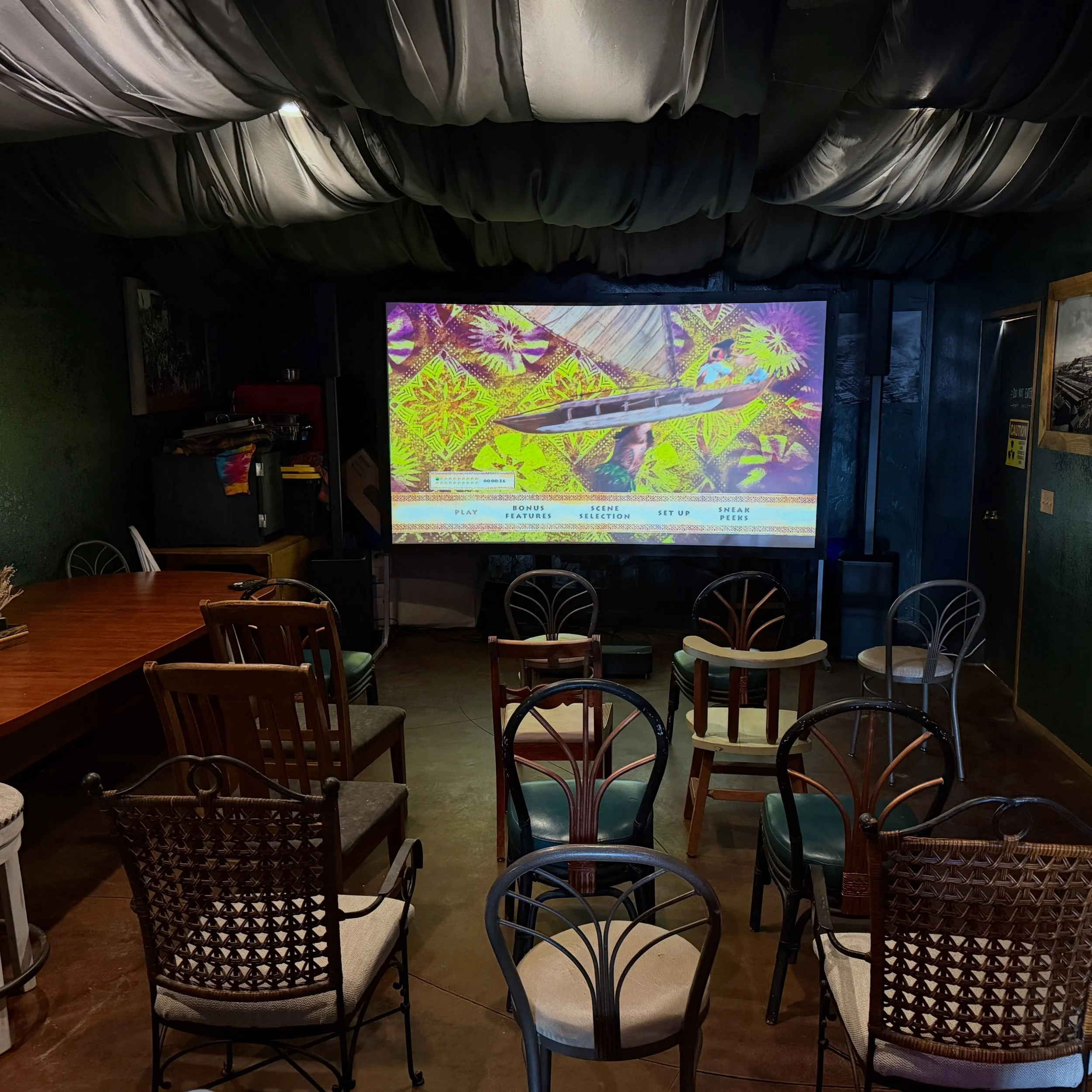 A movie theater doesn&rsquo;t have to be a big fancy screen, and expensive recliner chairs. You just need some chairs, a dark room, popcorn, a couple volunteers and people who love movies. (Oh, and a sound guy that knows how to set up new equipment r