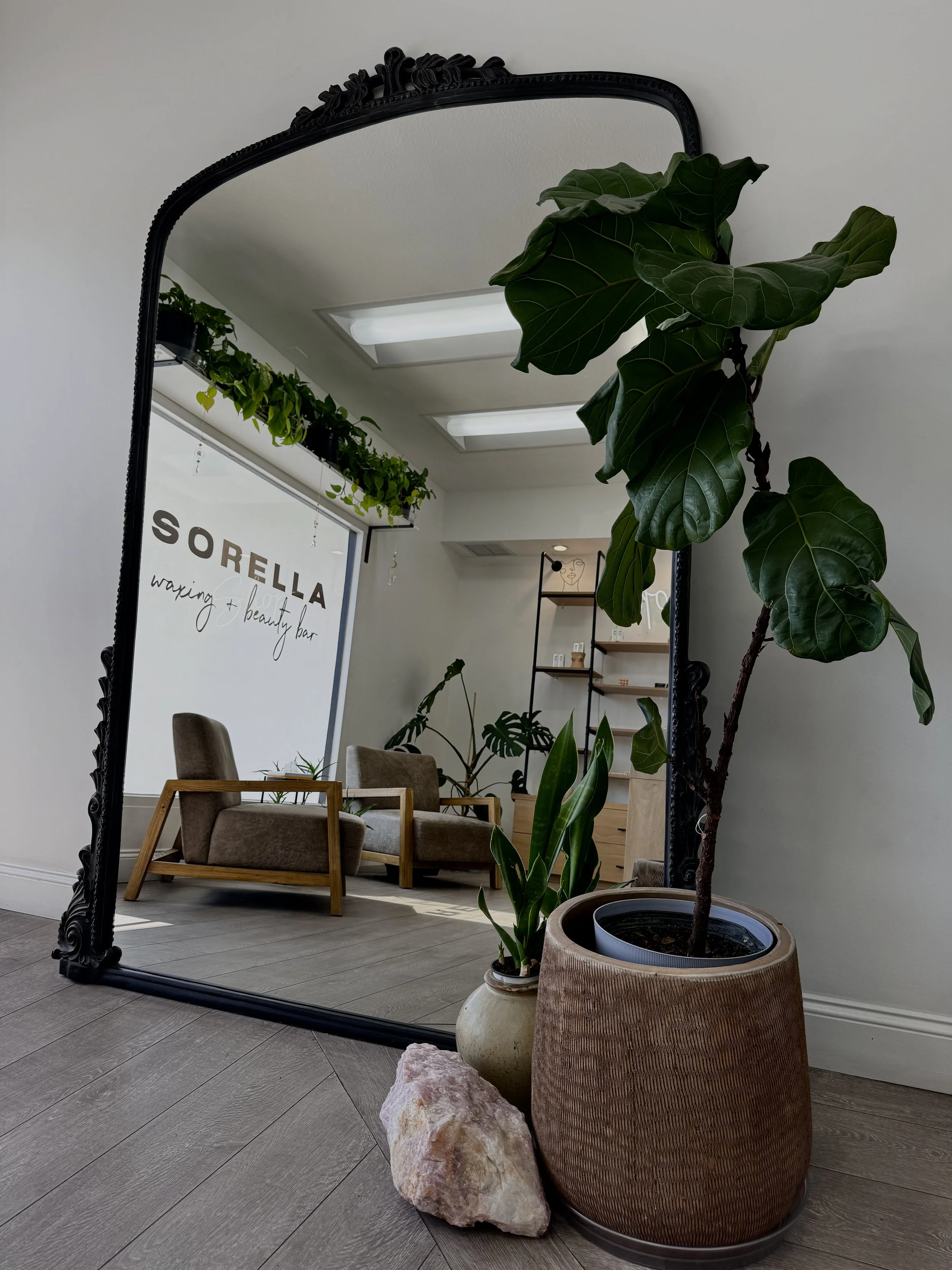 interior salon space, waxing woodland hills