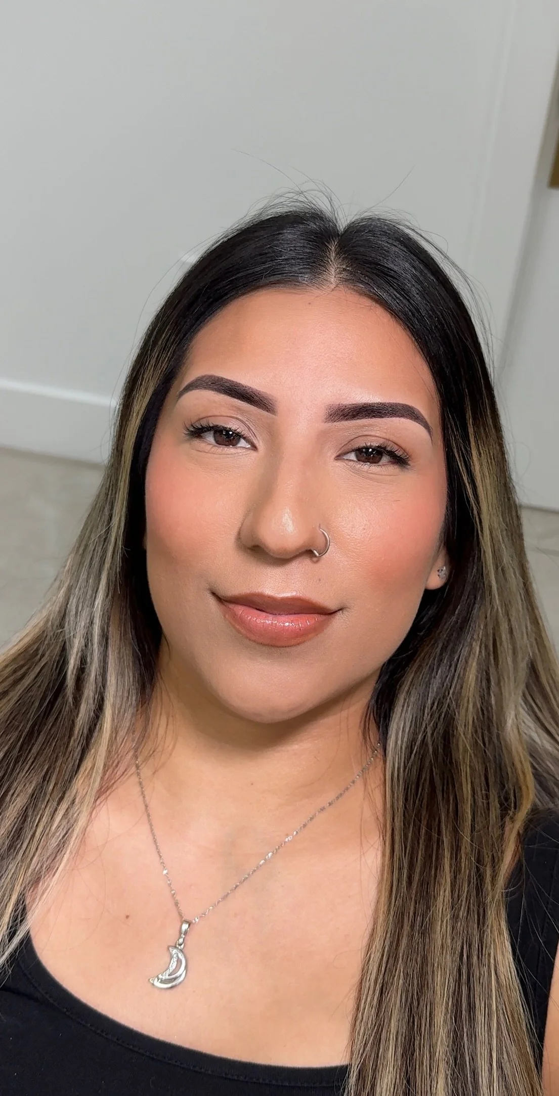 closeup of woman's face, facial waxing woodland hills