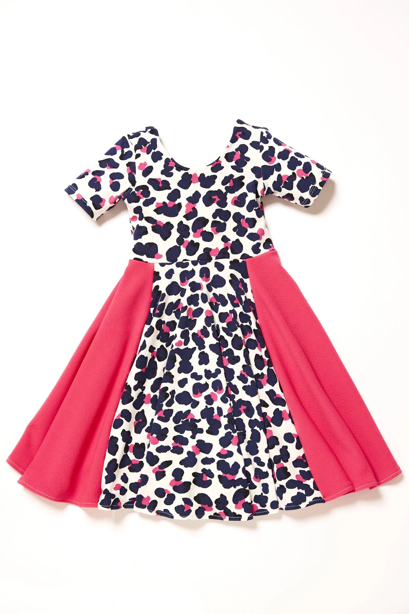 Pink Animal Print Twirl Dress 4T