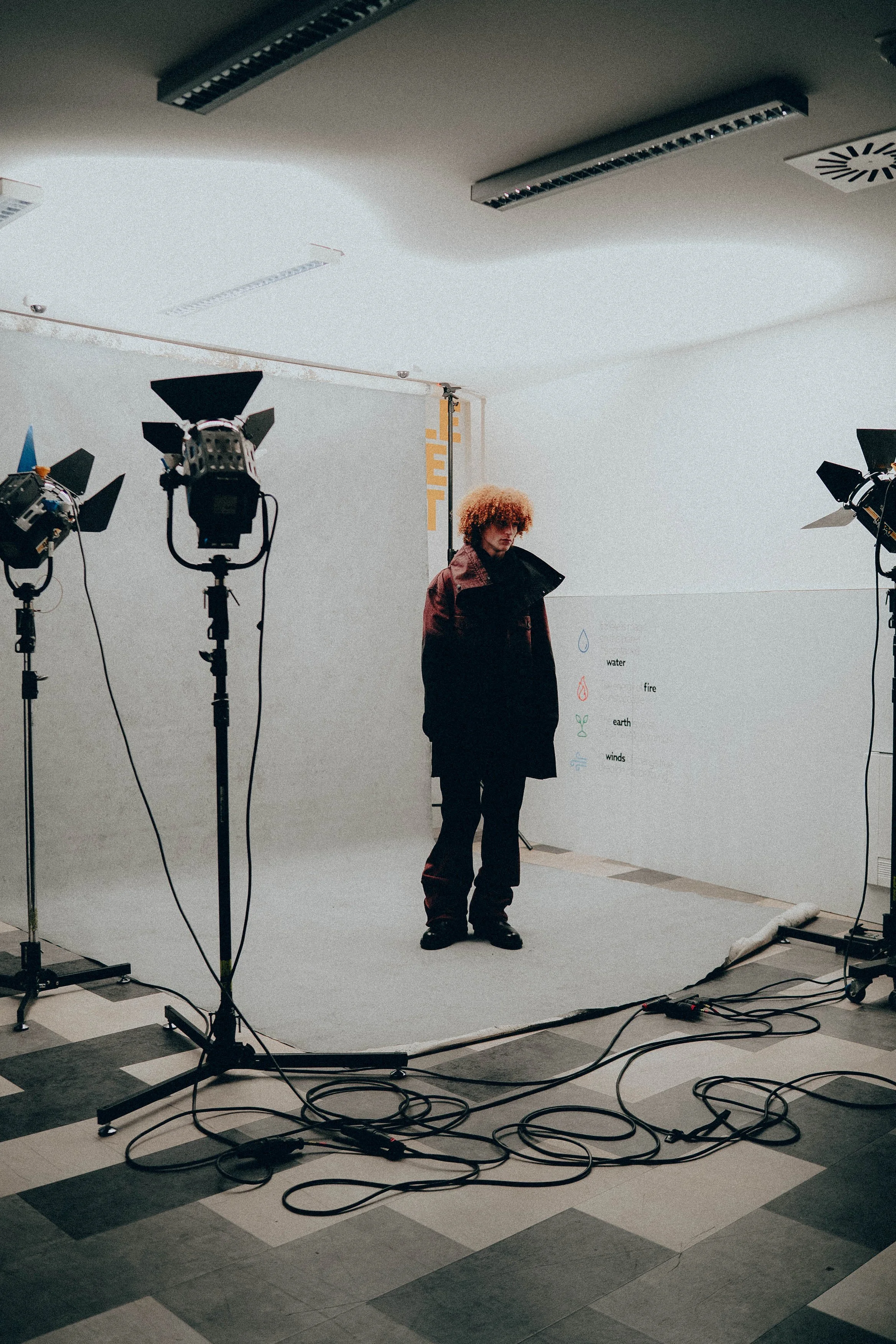 Production oversight stage involving coordination and verification of garment execution