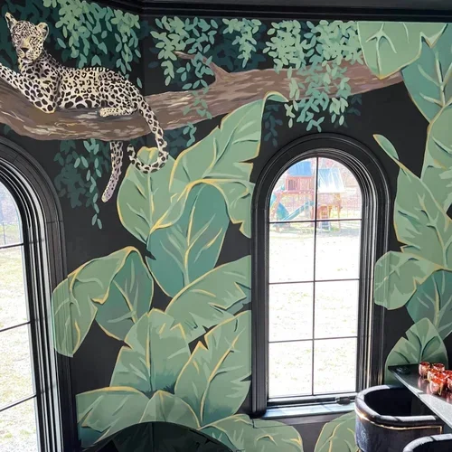 Jungle Theme Mural at a local bar in Richmond VA