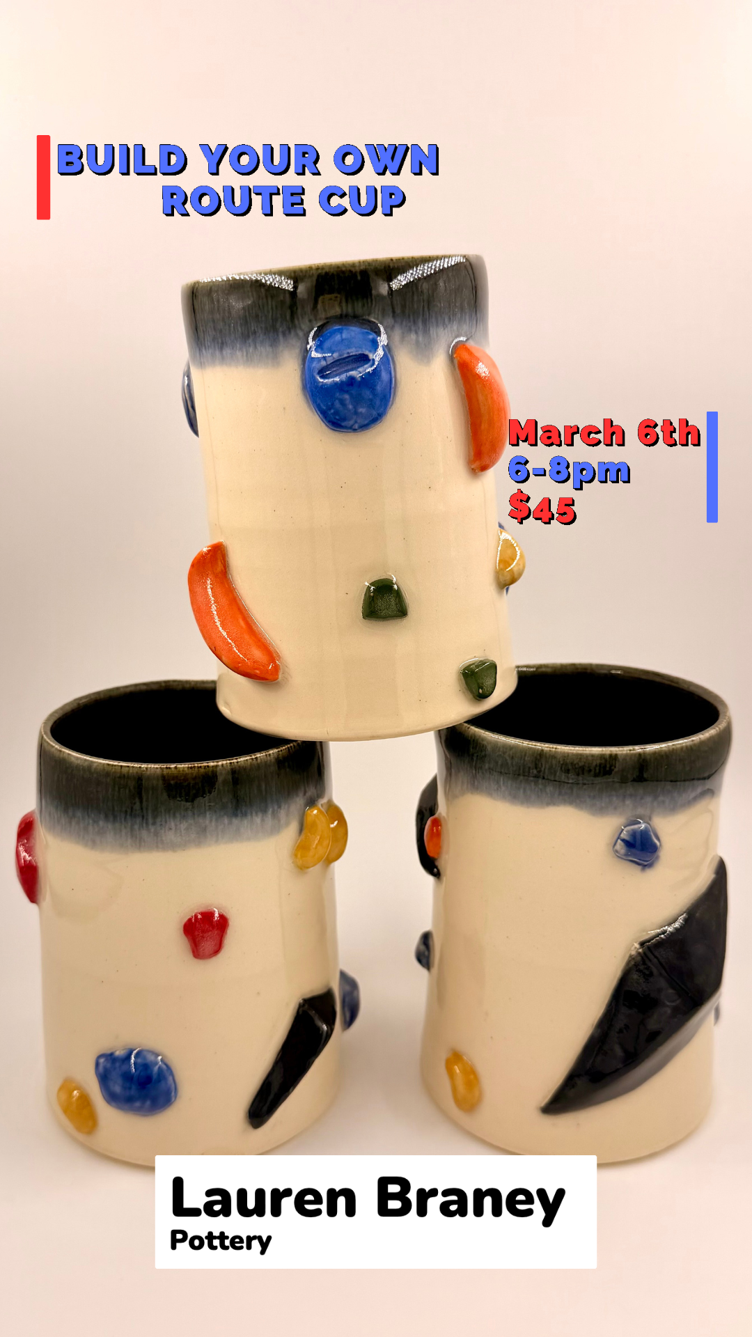 Build your own climbing route in a cup