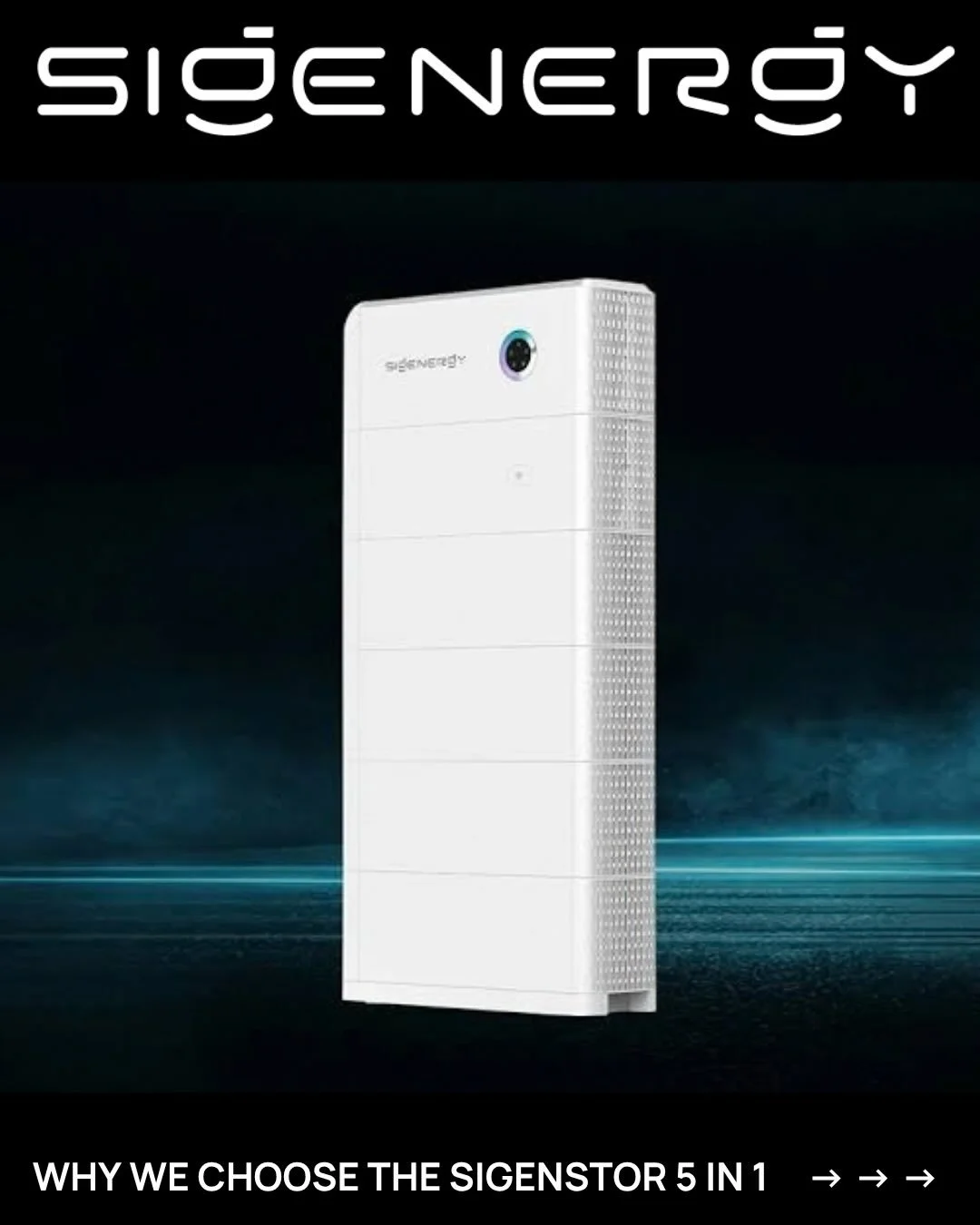 Why do we choose @sigenergy_official 🔋⚡

Because smart energy storage should do more than simply store power.

SigenStor brings battery storage, inverter technology, EV charging and intelligent energy management together in one streamlined ecosystem