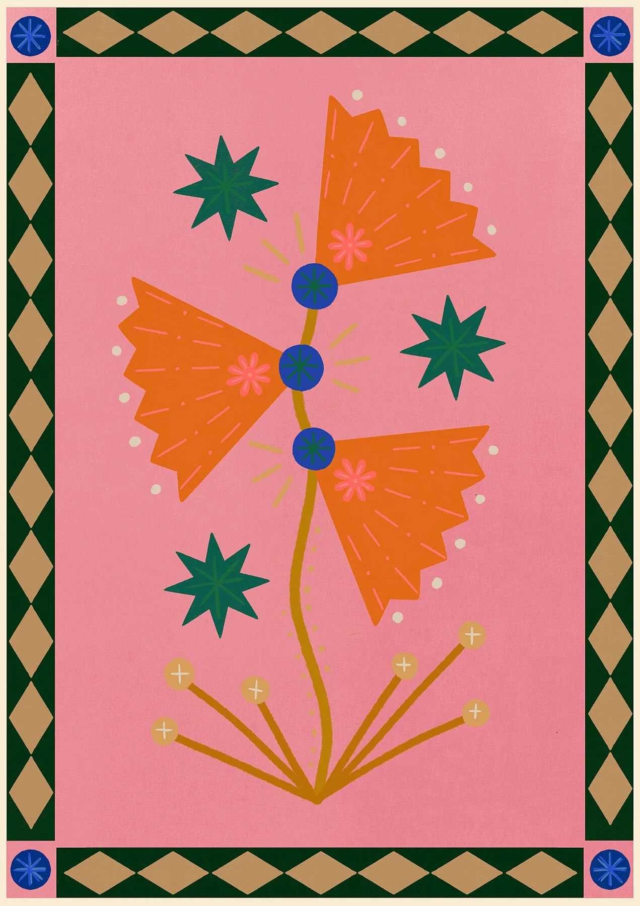 Folk Flower 4