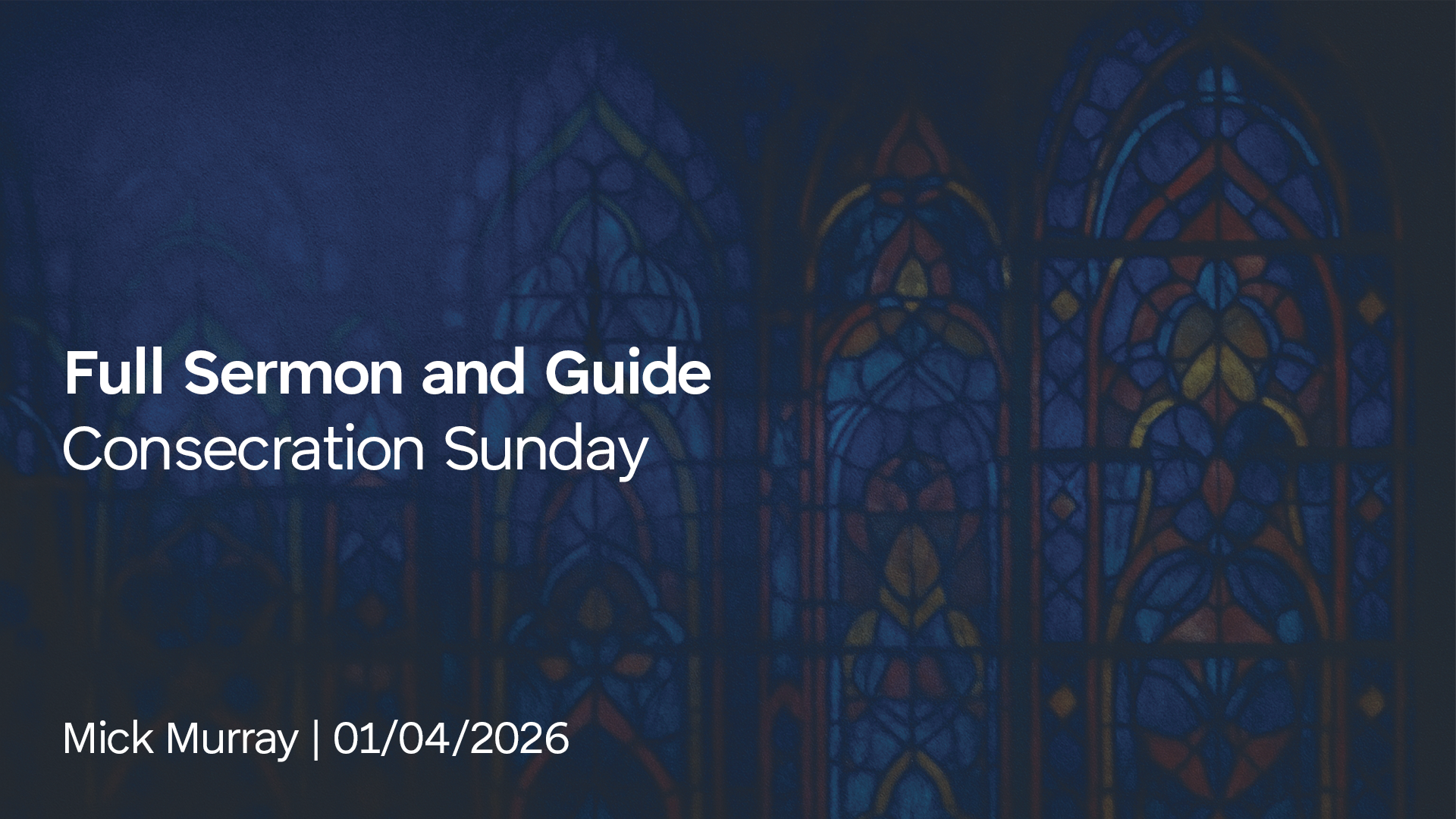 Consecration Sunday 2026