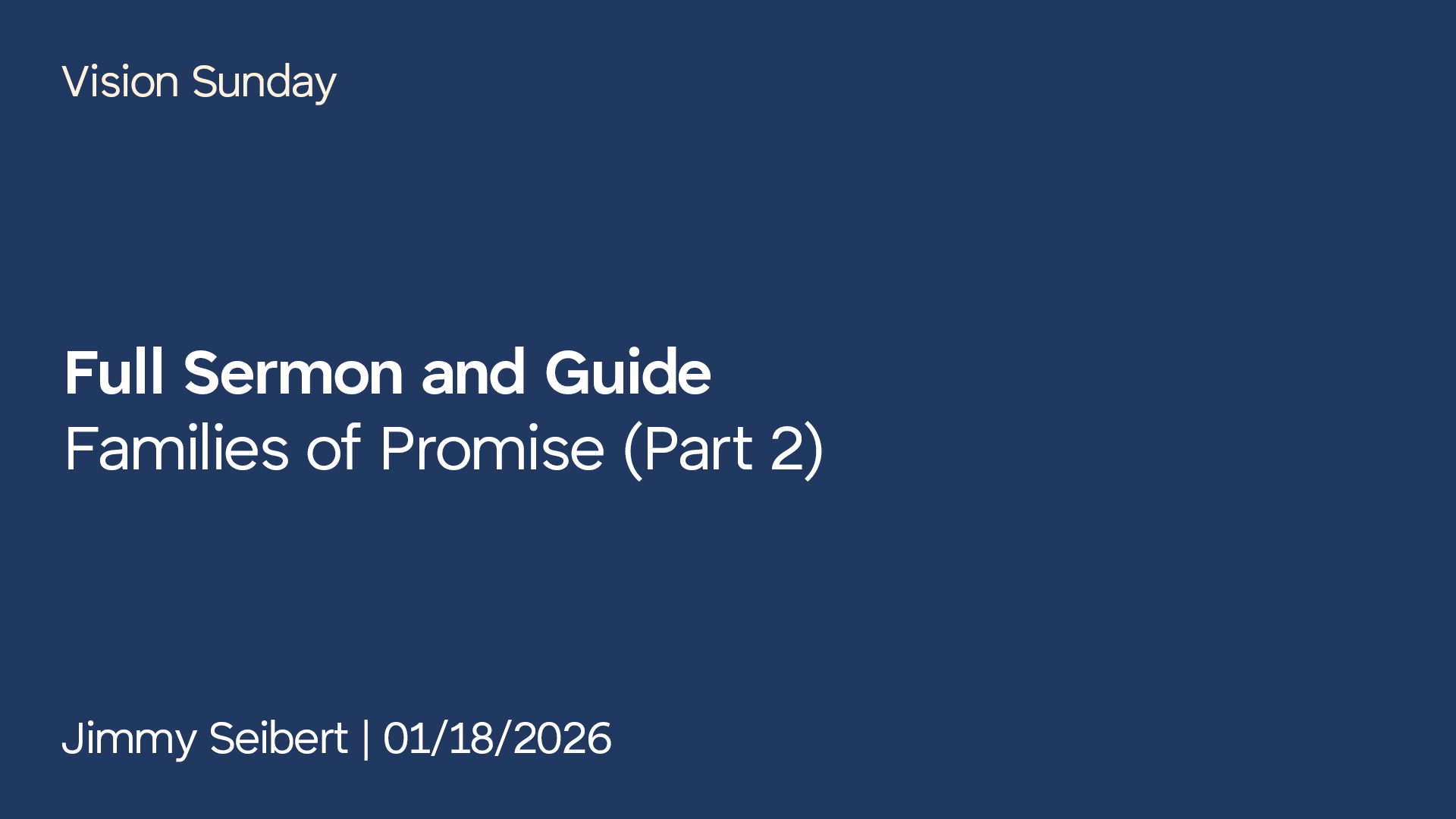 Families of Promise Part 02