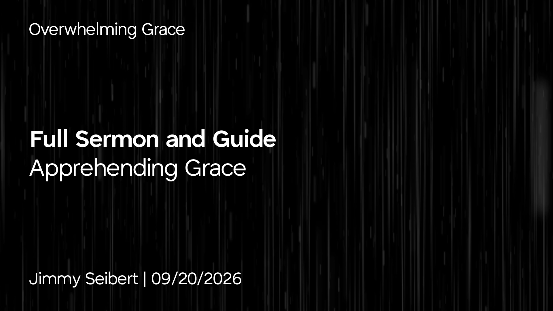 Apprehending Grace