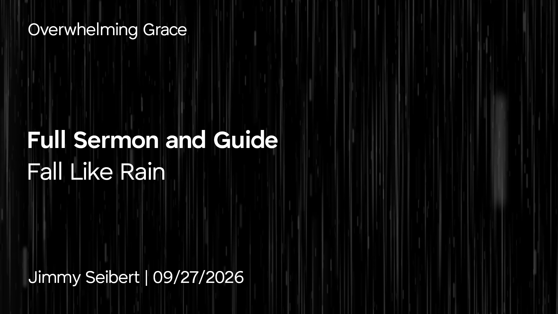 Fall Like Rain