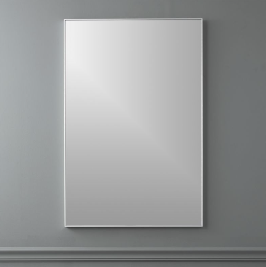 Infinity Silver Rectangular Wall Mirror